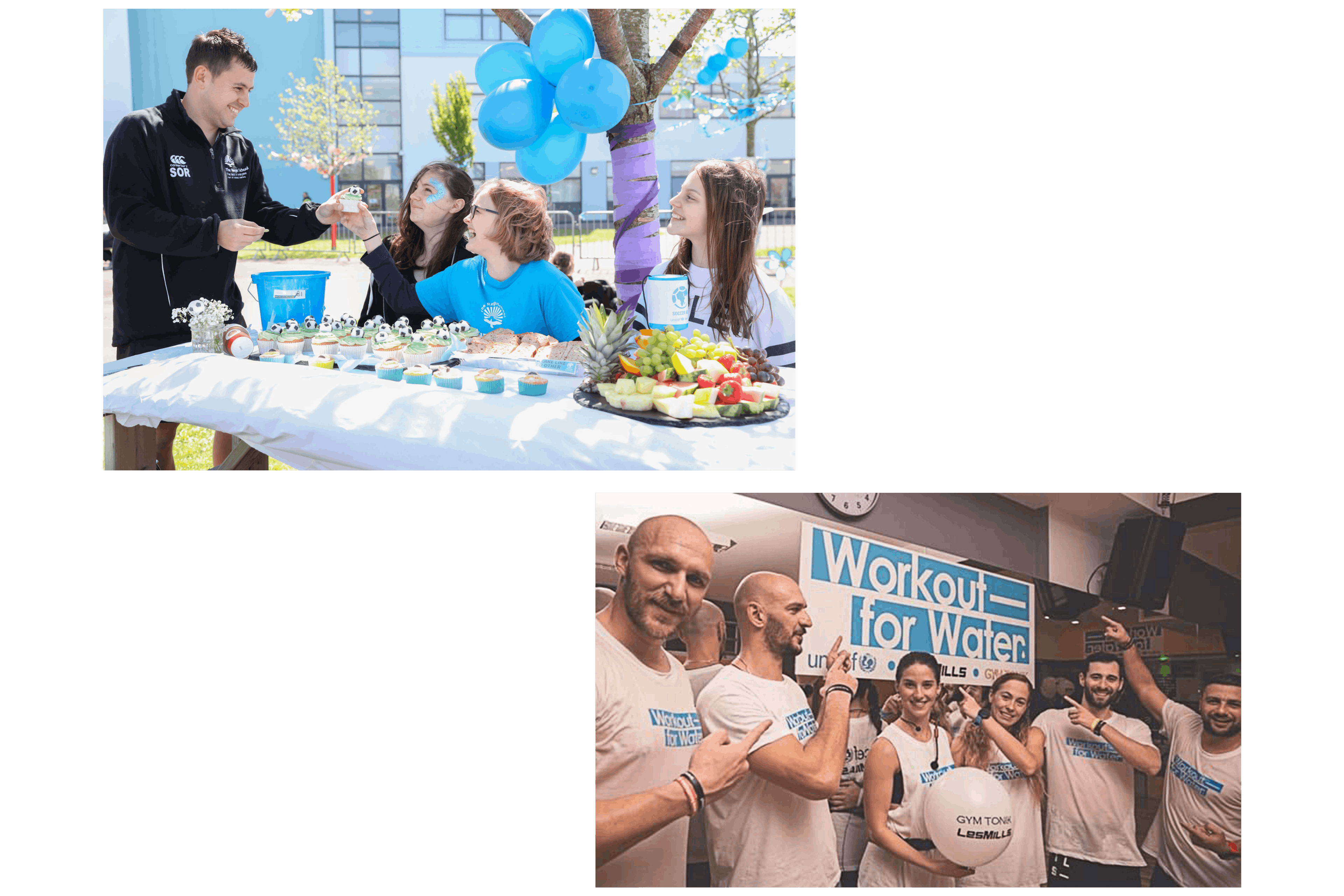Photos from two UNICEF fundraisers