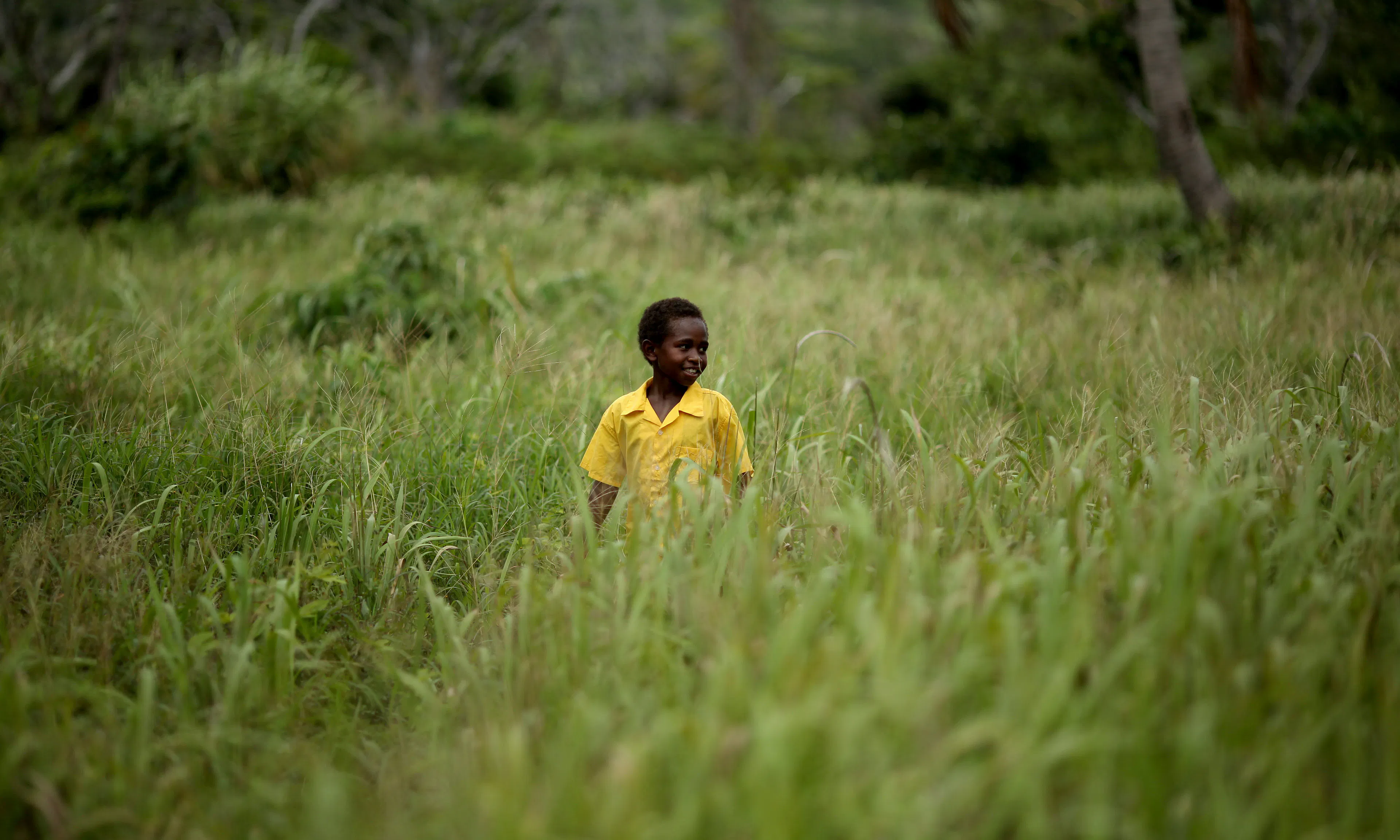 Corporate Partnerships- John Issac, 9, lives near Kings Cross, a remote village on the island of Tanna in Vanuatu