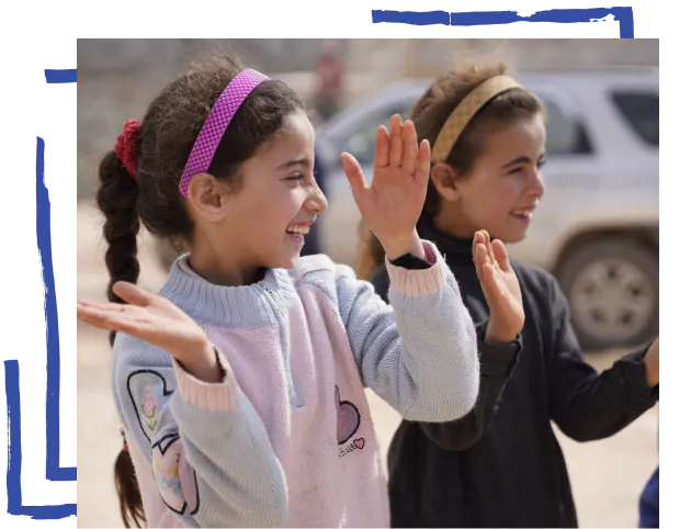 Health & Medicine- Children in Killi Camp in Idlib province of Syria take part in recreational activities and psychosocial support sessions for children affected by the earthquake, provided by the specialized protection teams of UNICEF partner Shafak Organization.
