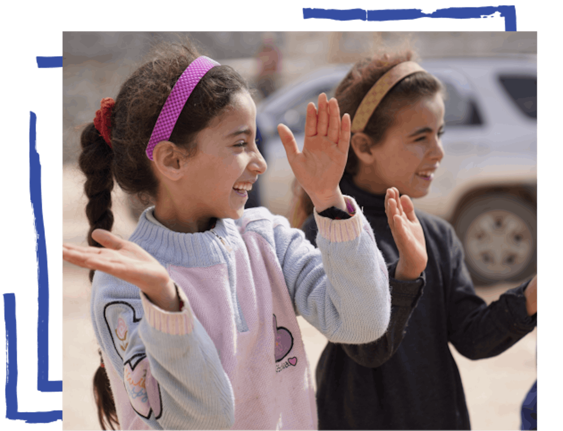 Health & Medicine- Children in Killi Camp in Idlib province of Syria take part in recreational activities and psychosocial support sessions for children affected by the earthquake, provided by the specialized protection teams of UNICEF partner Shafak Organization.