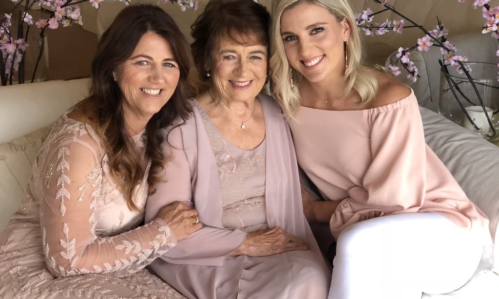 Gemma McCaw with her mother and grandmother, sharing special moments and wisdom in motherhood.