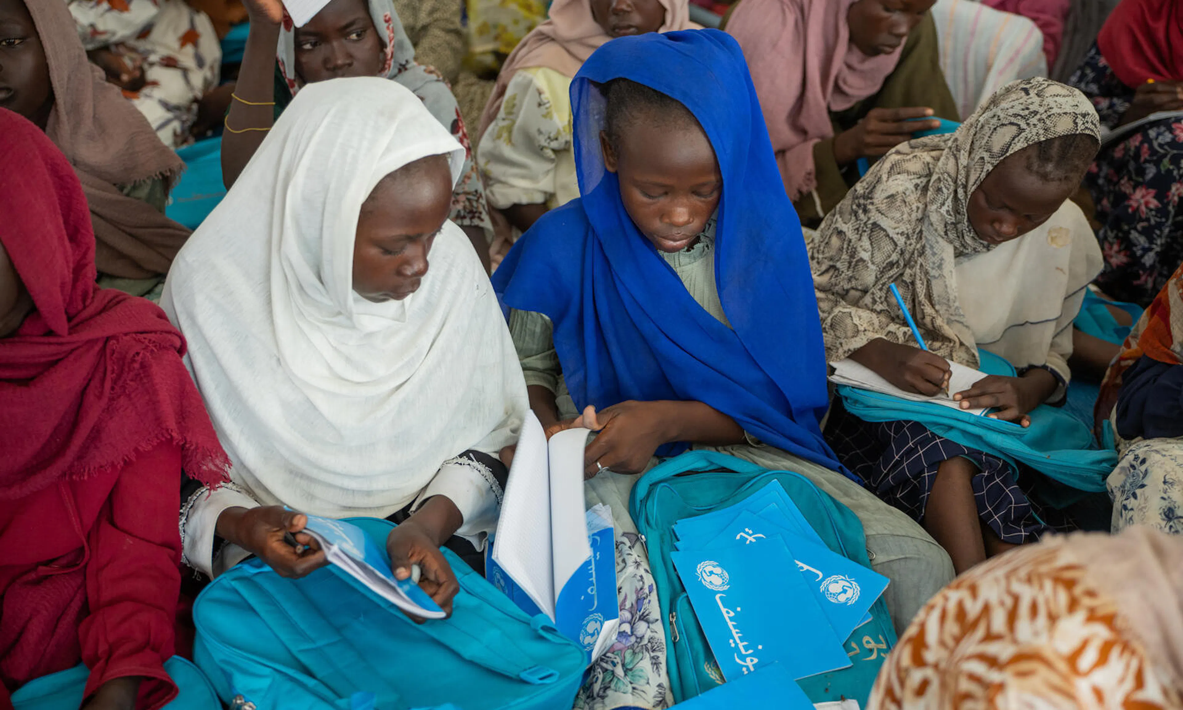 14 year old Mariam is back to learning in Sudan thanks to UNICEF