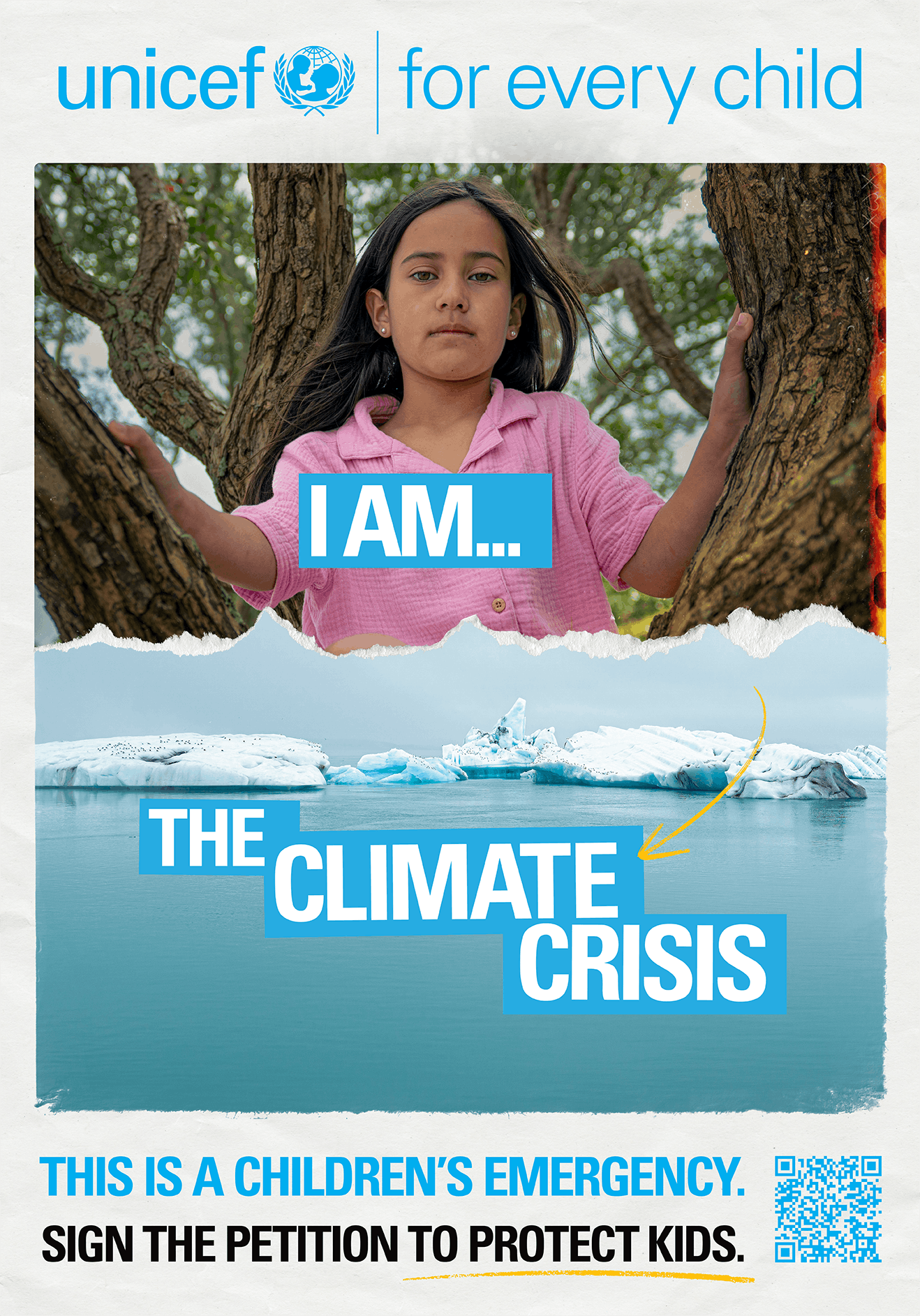I am The Climate Crisis, This is a children's emergency. Sign the petition to protect kids.