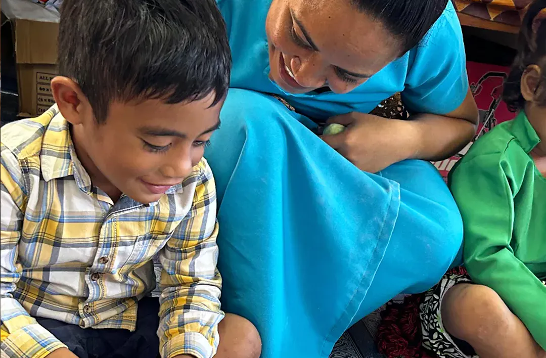 Piola was one of 200 early childhood teachers in Tonga trained on a new curriculum called ‘Learning through Play the Heilala Way’.