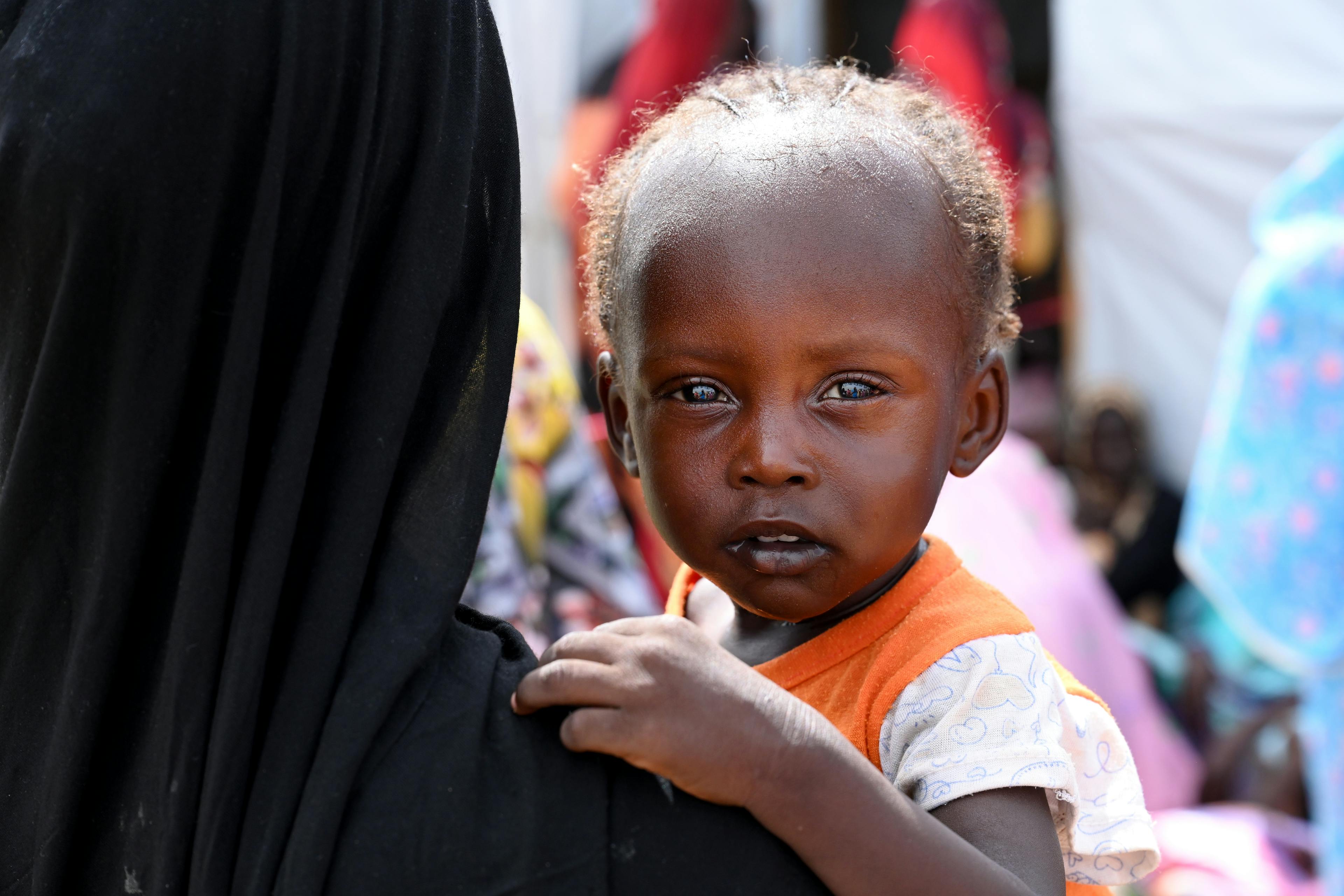 A child at the refugee site of Adré, in the East of Chad, close to the border of Sudan.