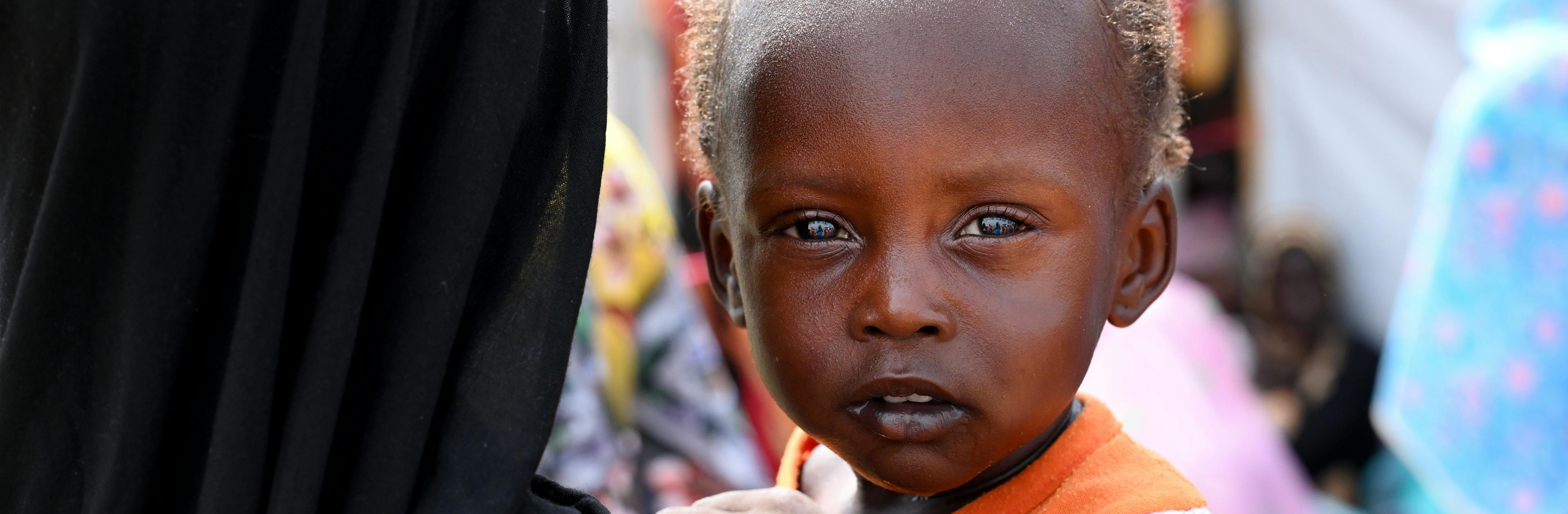 A child at the refugee site of Adré, in the East of Chad, close to the border of Sudan.