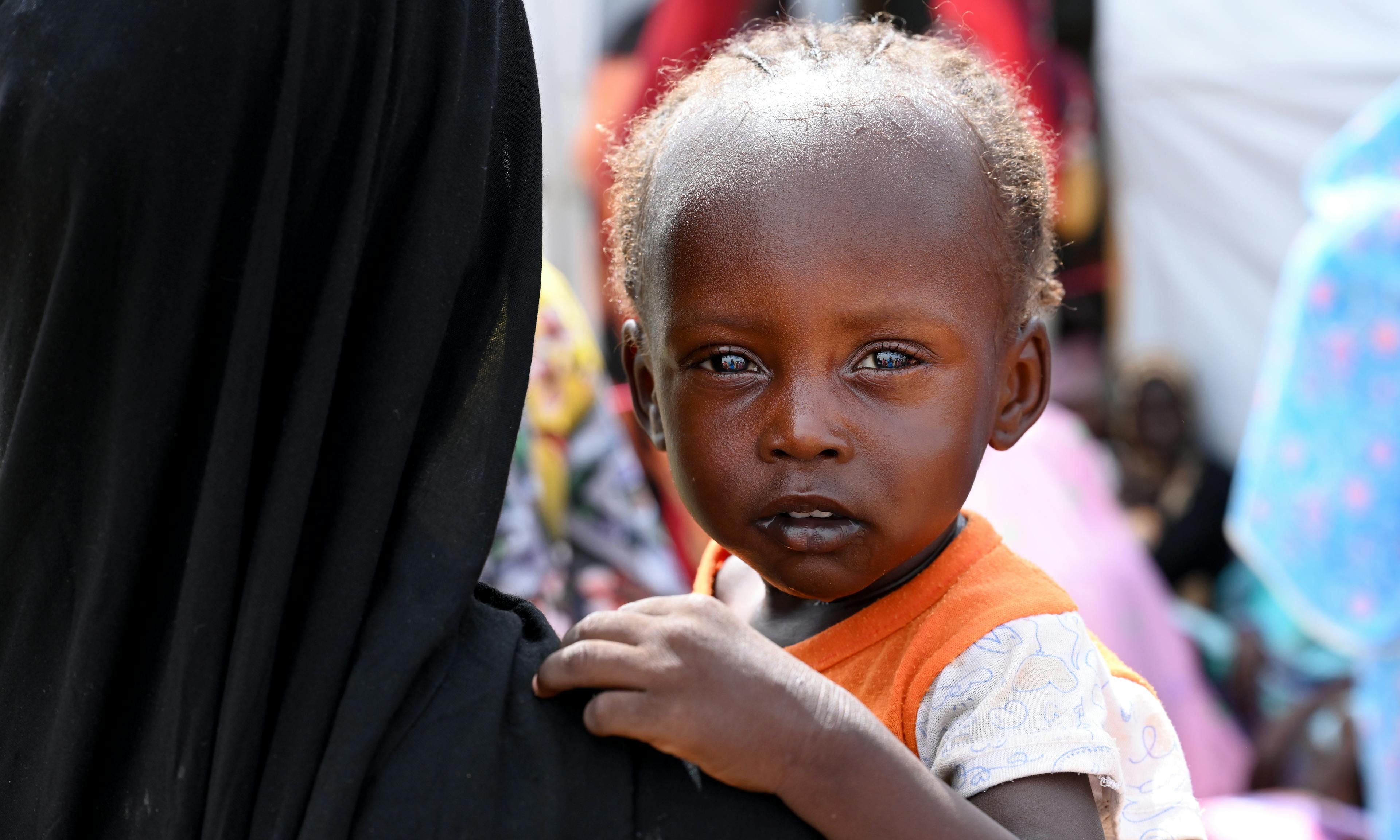 A child at the refugee site of Adré, in the East of Chad, close to the border of Sudan.