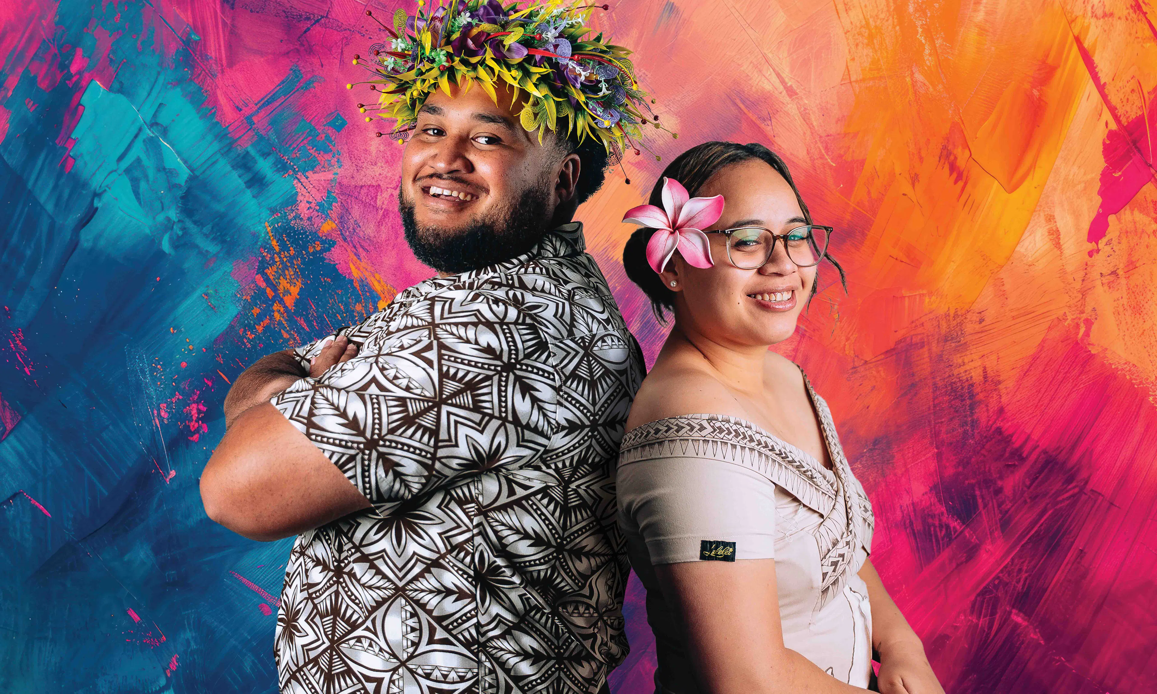 Workmates rocking their best Pacific 'fits