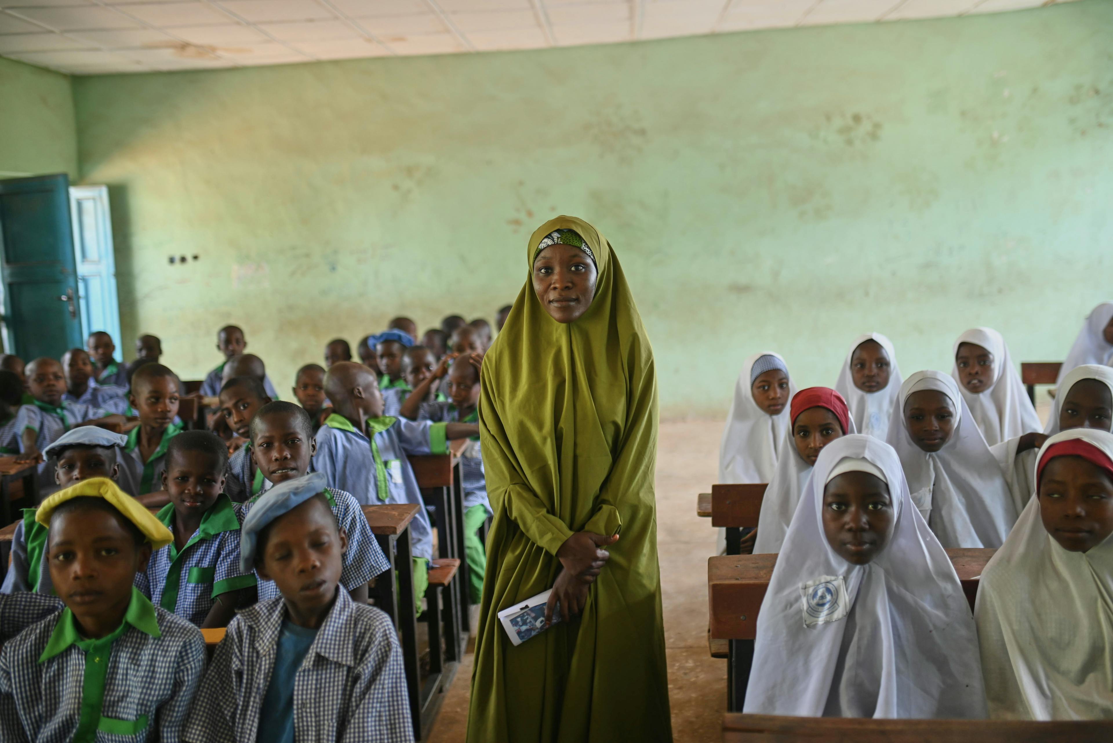 Amina Aliyu 27, A Basic science and technology teacher of Sarkin Kebbi Shehu Model Primary School in Yabo, Local Government Area, Sokoto State.