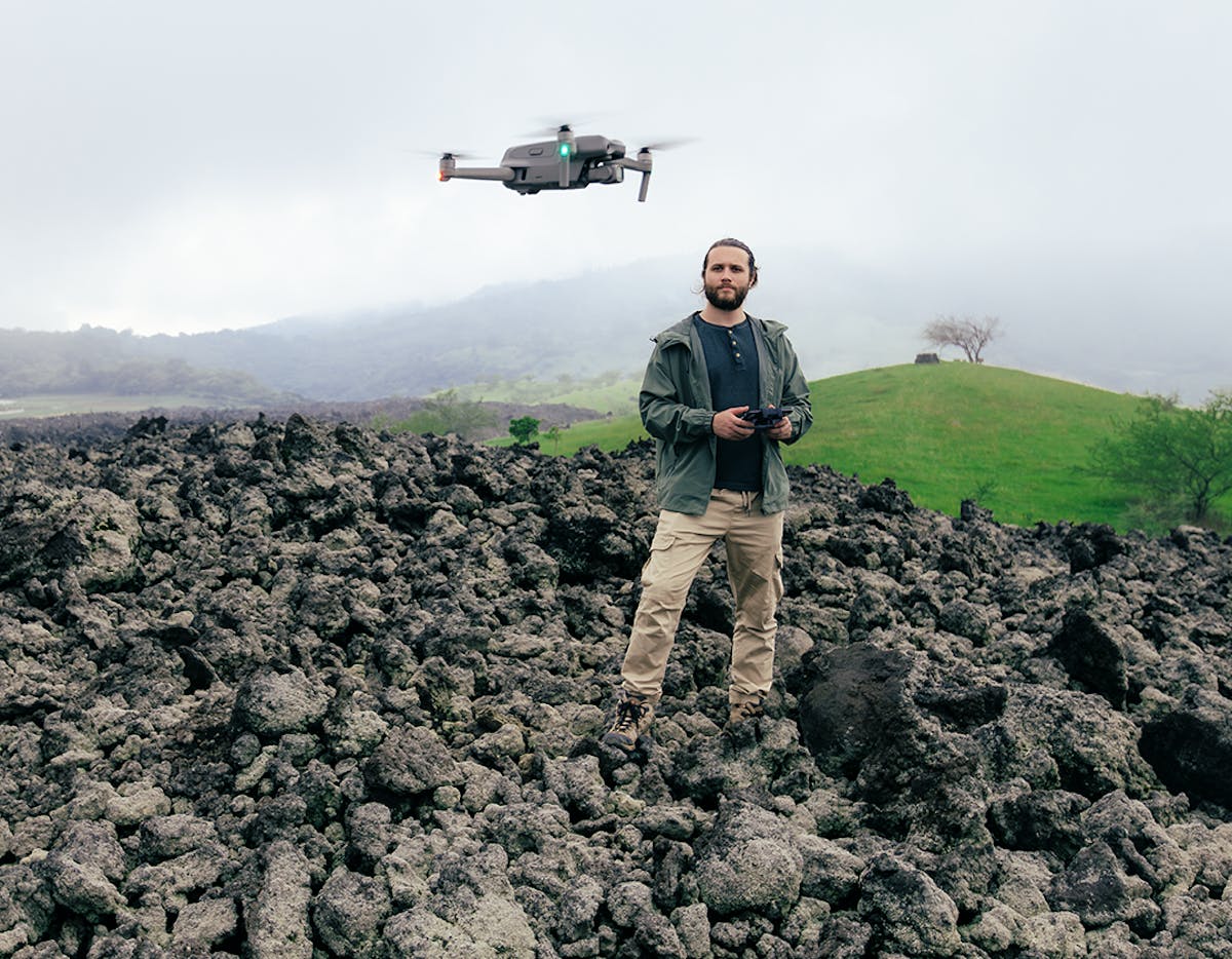 Shape the Future Climate Campaign _FinalRetouch-2 Local drone expert Dan Alvarez, one of the winners of the SPARK awards exhibiting his dronebots project pioneered by UNICEF Guatemala.