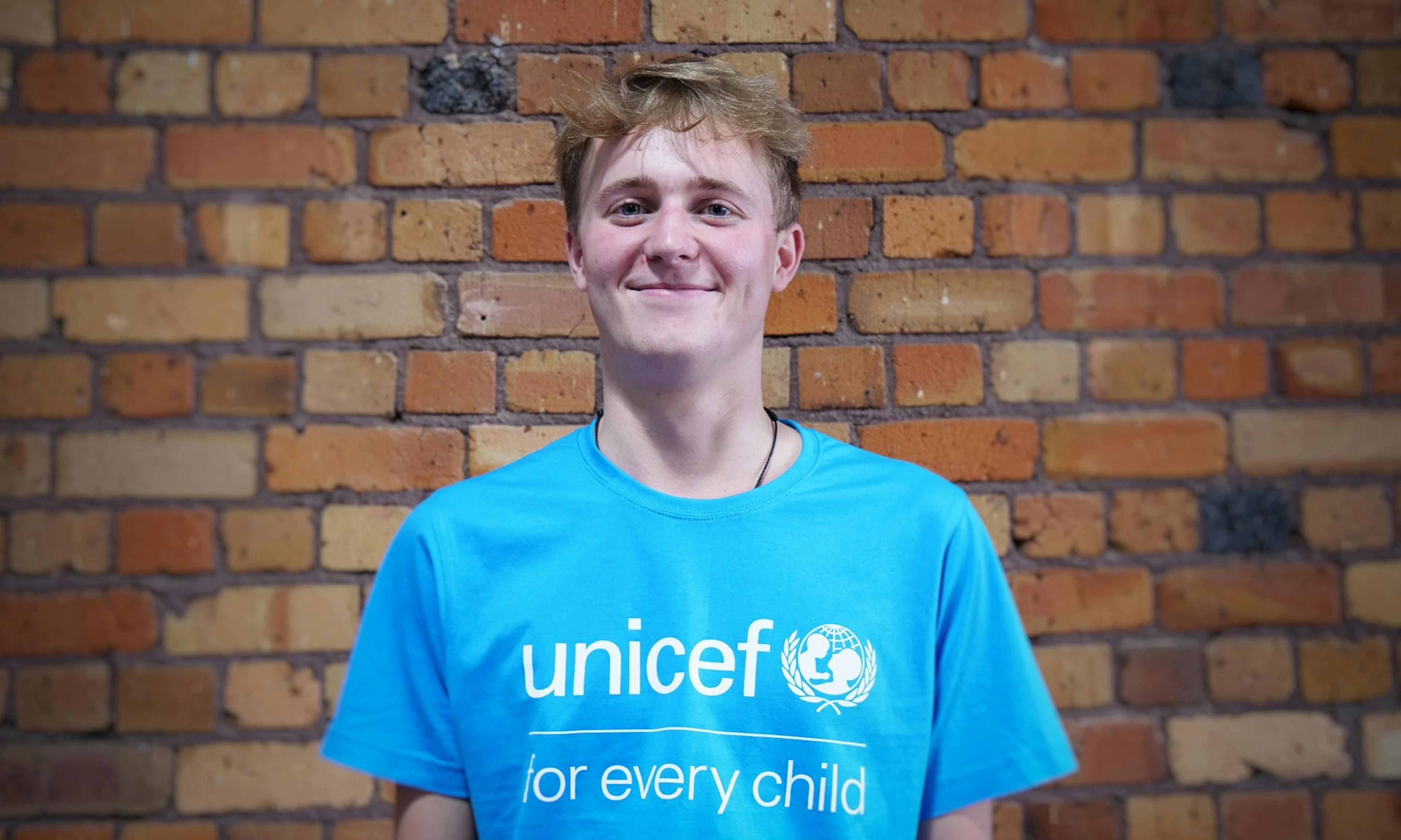 Former UNICEF 2023 Young Ambassador, Thomas Blakie