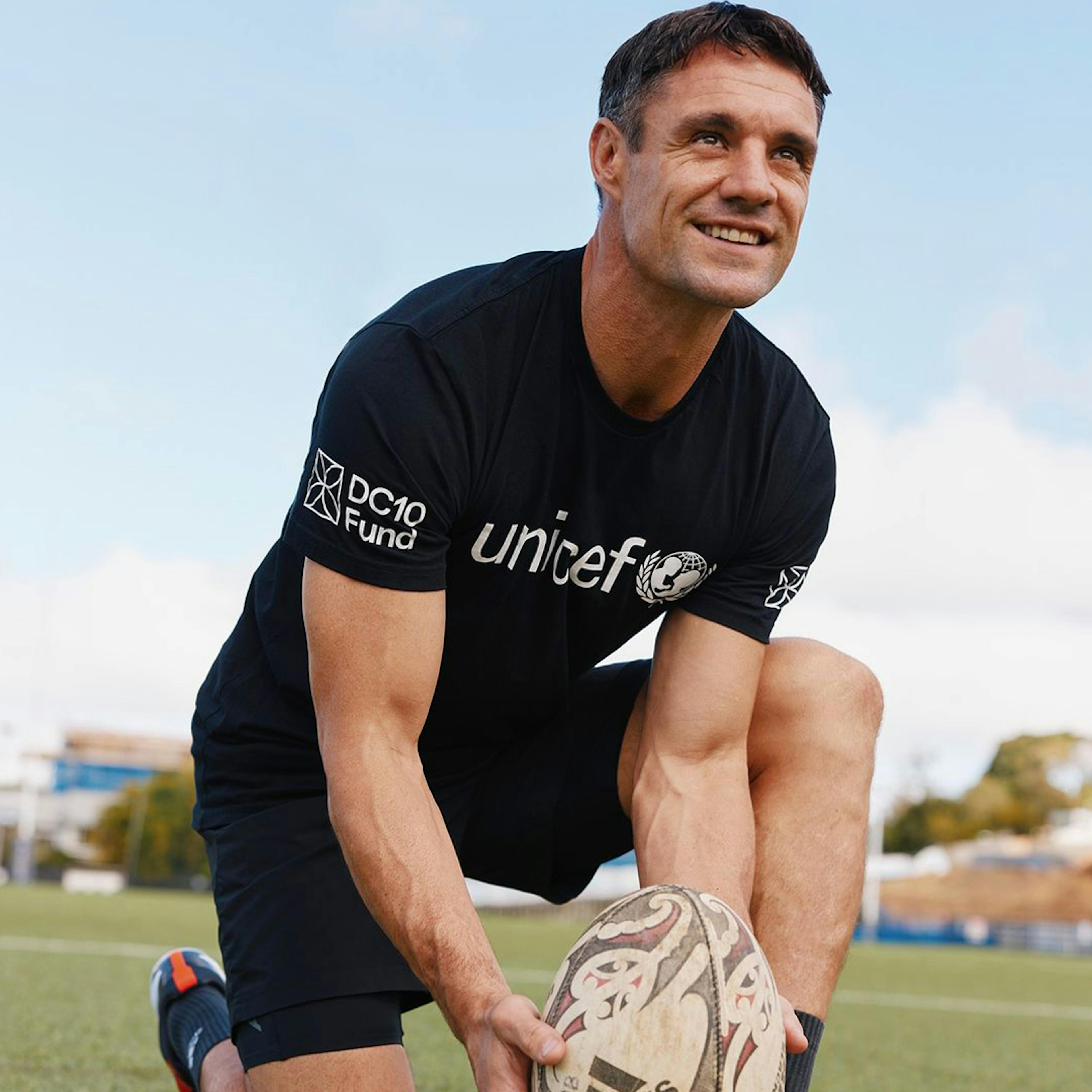 Dan Carter participated in the Beat Dan Carter challenge to fundraise for clean water in the Pacific.