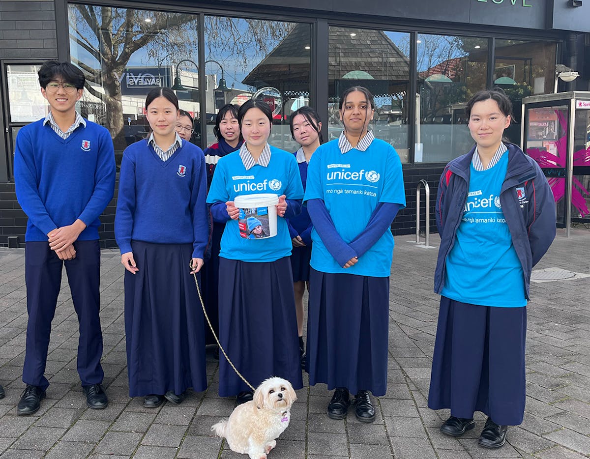 Students from Macleans College joined our UNICEF Aotearoa Clubs and Schools programme to make a positive impact on the lives of kids that go without.