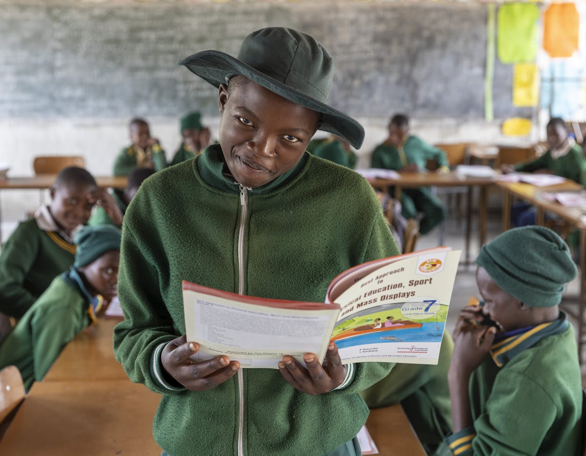 Children attend the Mapengani Primary school in Matebeleland South Province