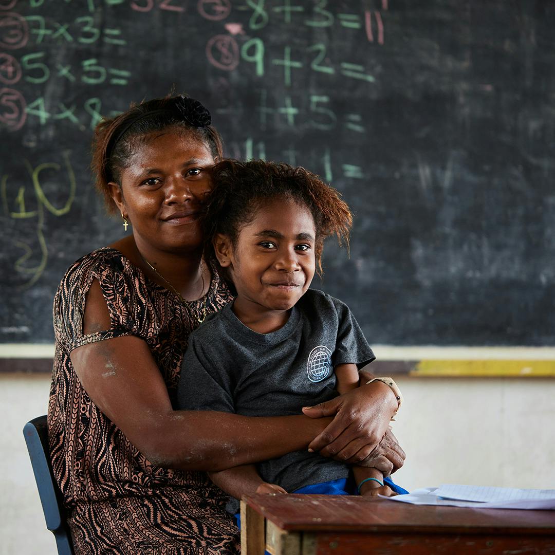 After six months of teacher training, 27-year-old Hellen works as a volunteer Early Childhood Development teacher at an ECD School in Papua New Guinea.