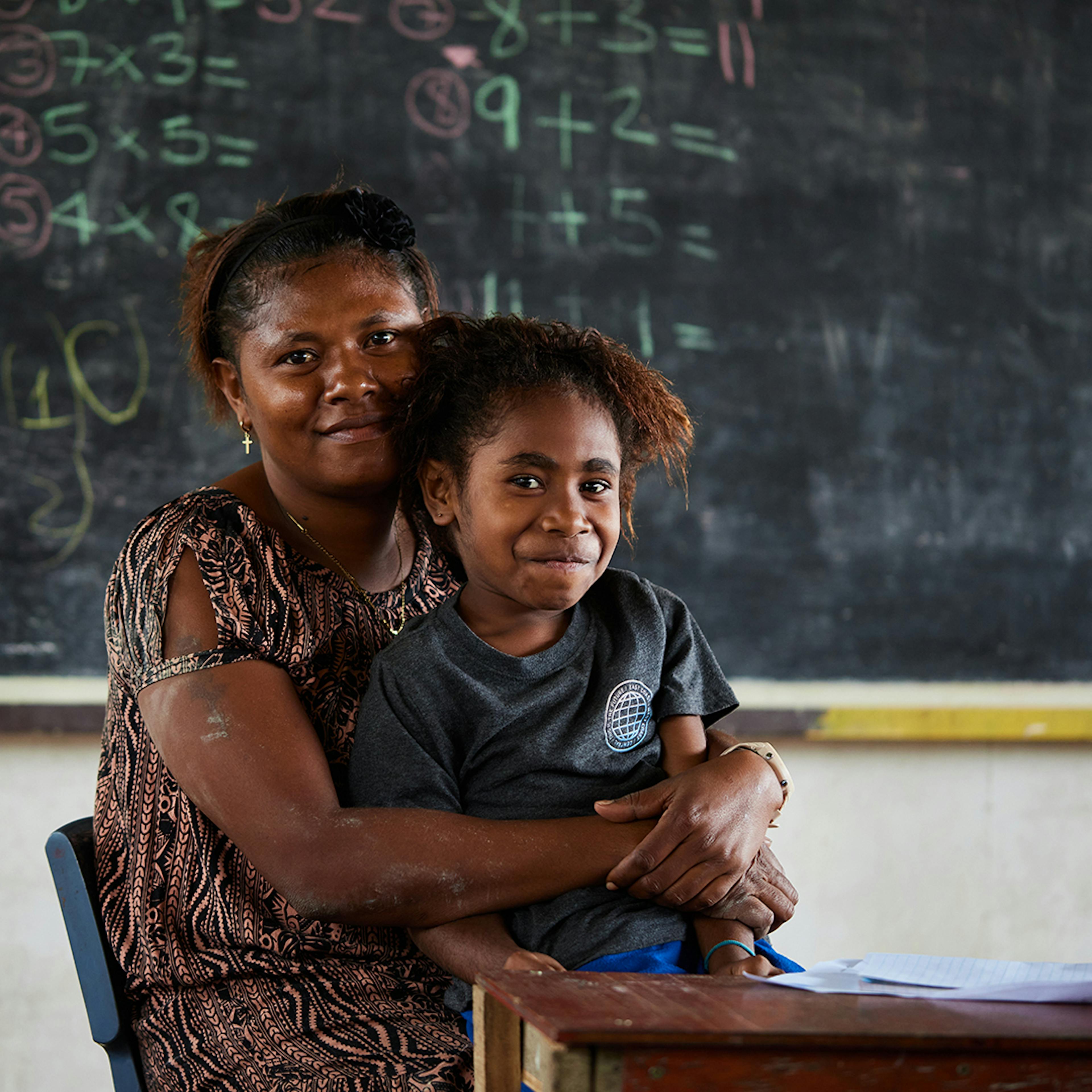 After six months of teacher training, 27-year-old Hellen works as a volunteer Early Childhood Development teacher at an ECD School in Papua New Guinea. 