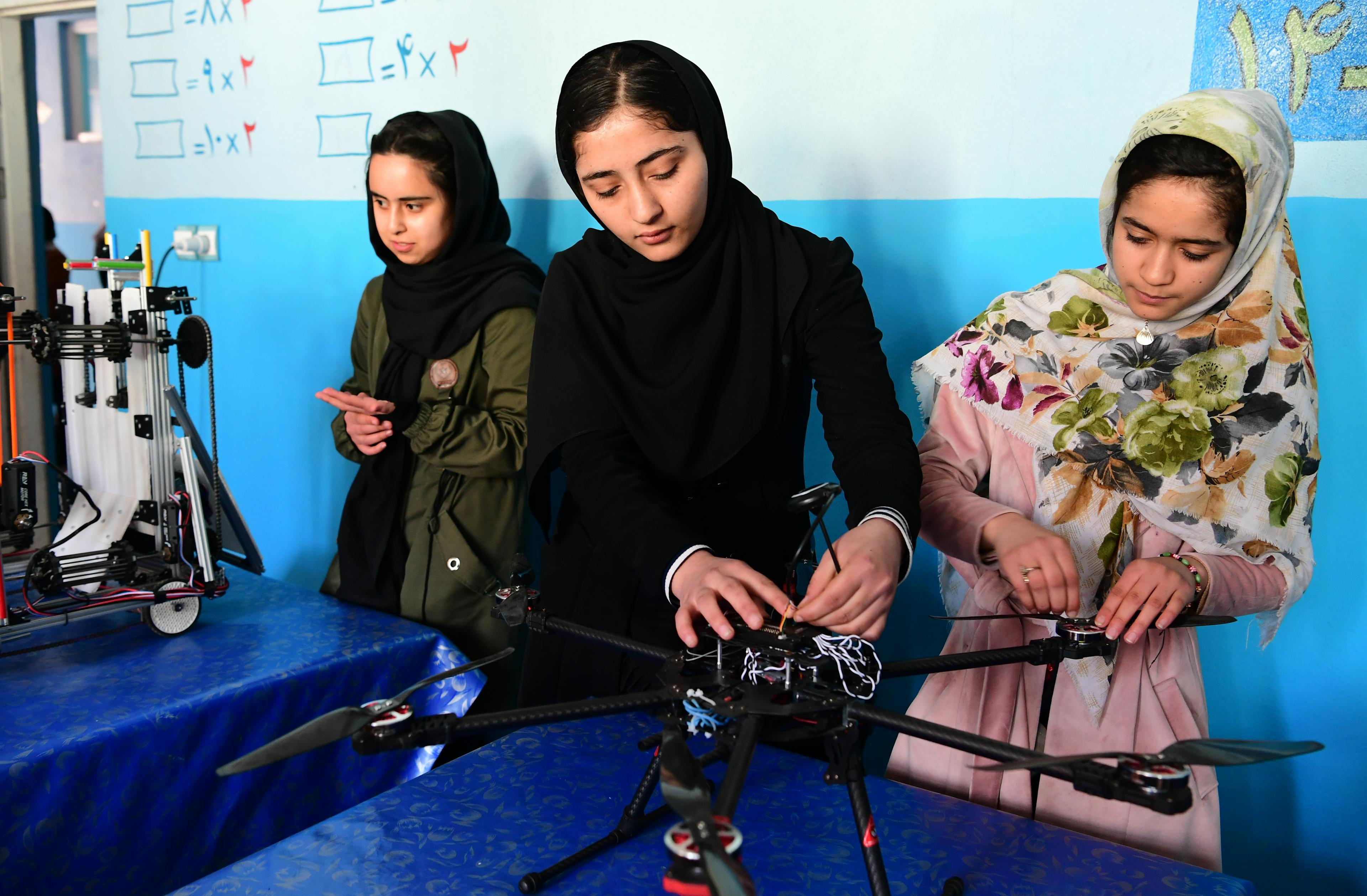The amazing girls robotic team in Afghanistan. They are Generation Unlimited!