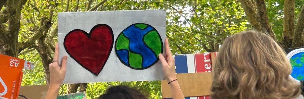 Young people protest at the School Strikes for Climate marches, across Aotearoa, earlier this year.