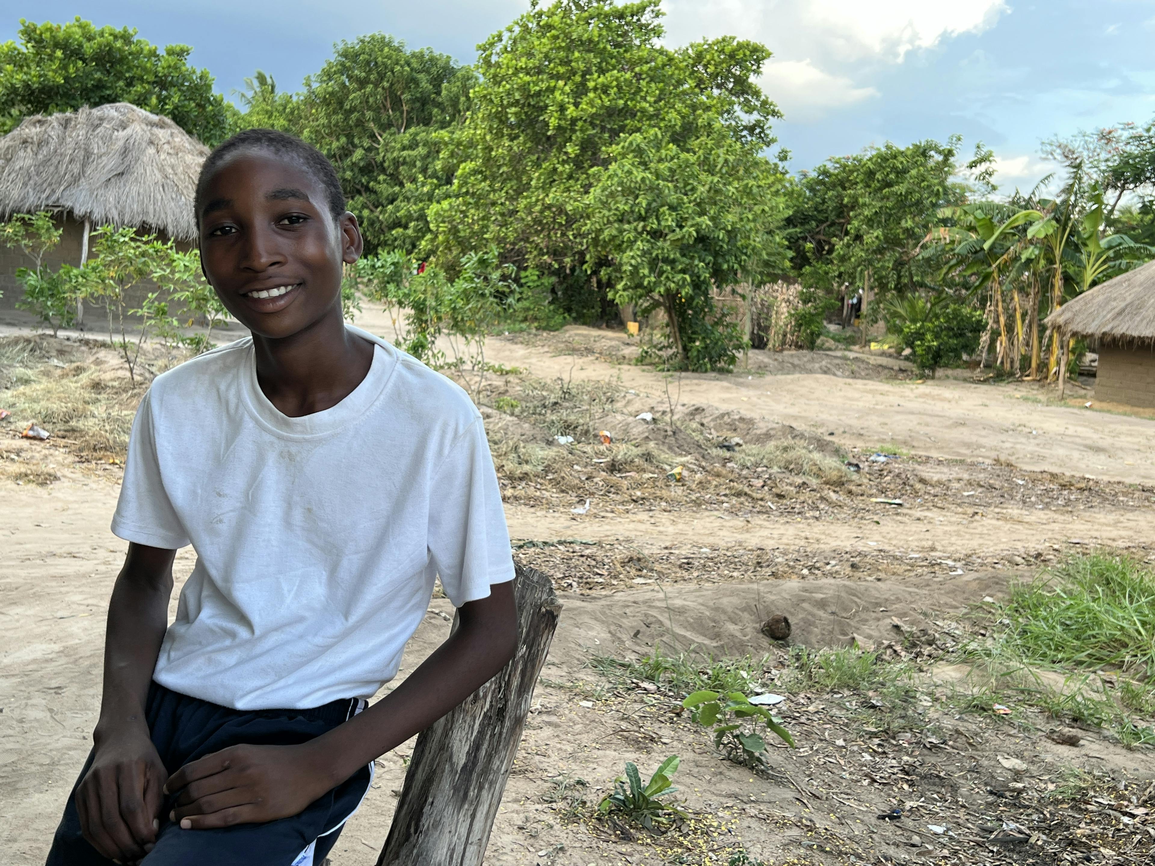 Delfio came to Namitangurine with his family last year after Cyclone Freddy.