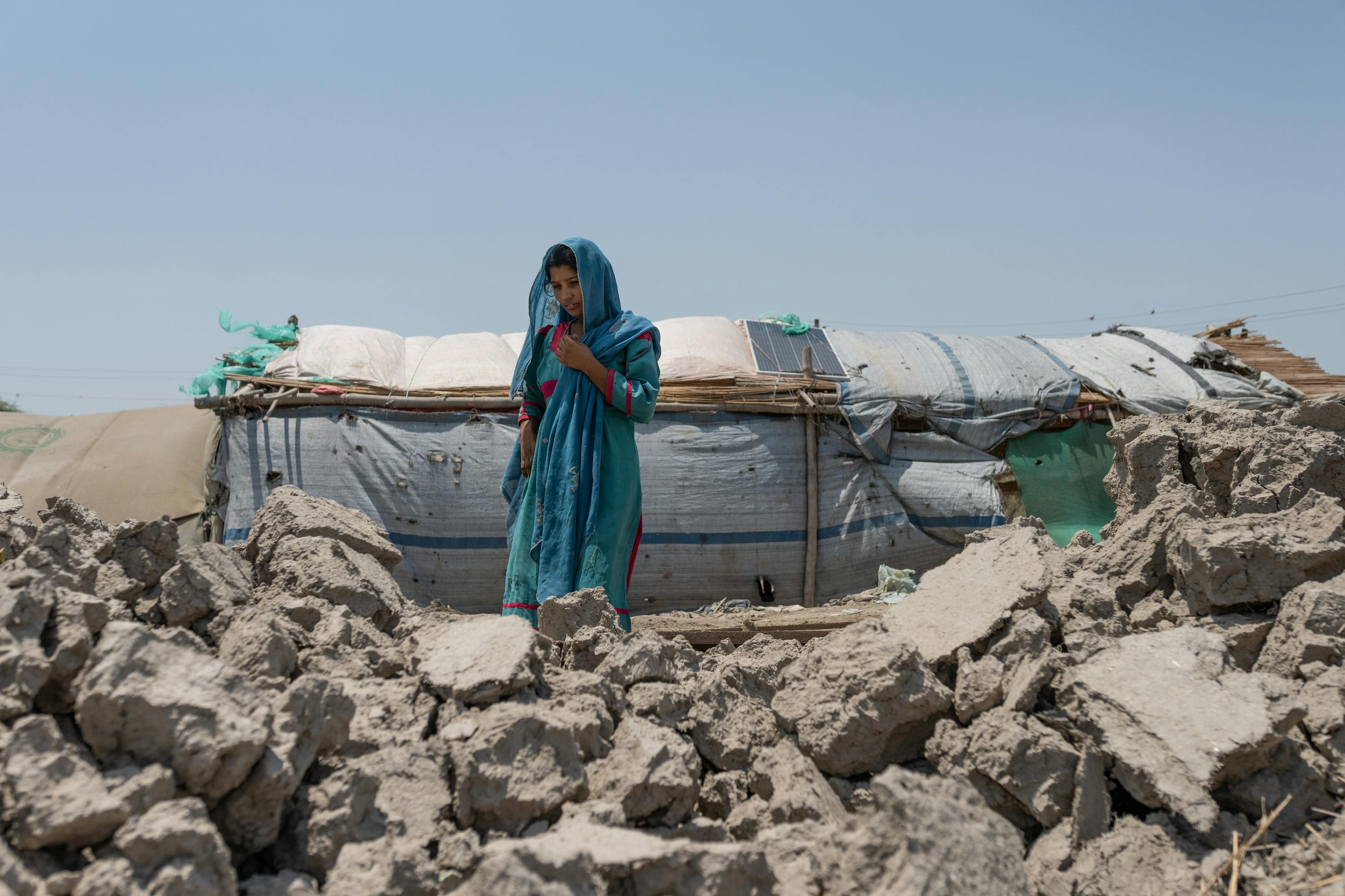 Noor Khatoon, was 22 when the floods hit her home in Sindh Province, Pakistan.