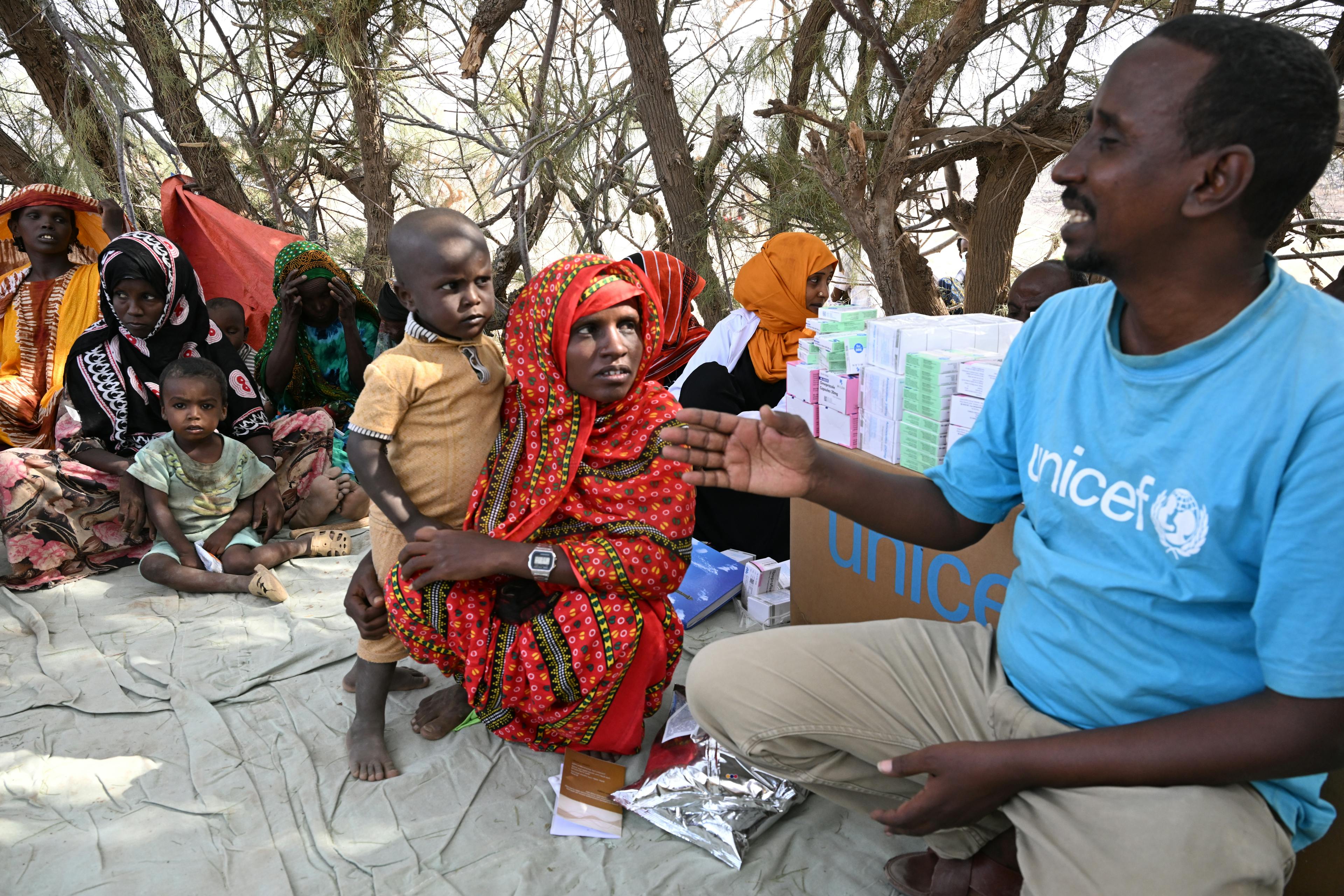 Fatouma Aboubakar, a 26 year old pregnant woman, at the mobile health center, in one of the weredas in Elidar district, in northeastern Ethiopia.