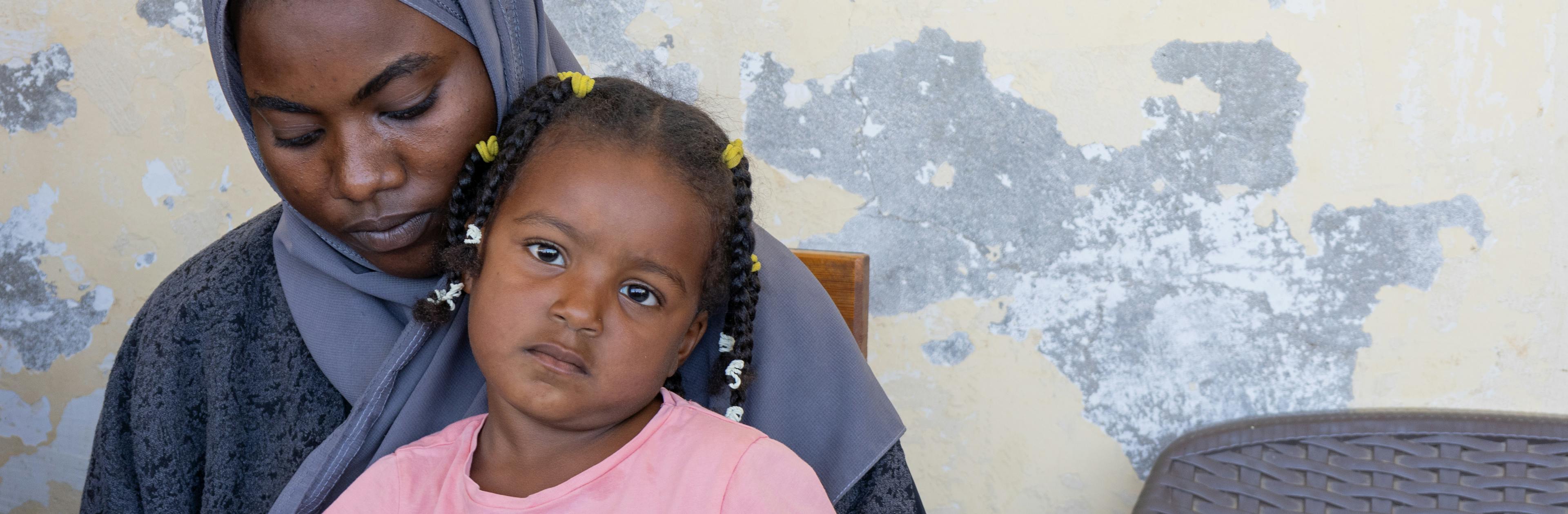 Children attend school and play at Osman Bileiah Girls School, Sinkat locality.