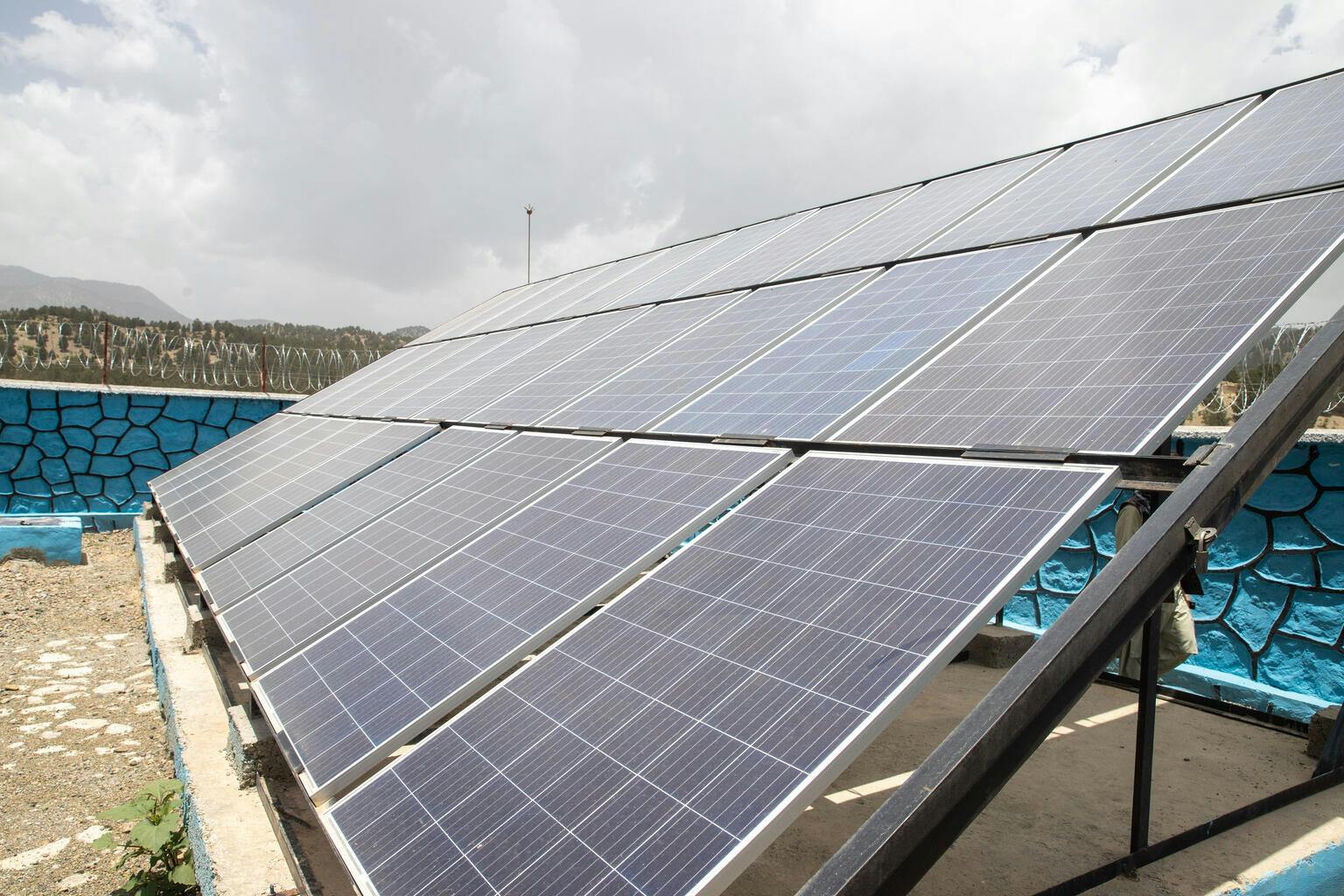 Building back better after emergency strikes - a solar powered water system that supplies a community