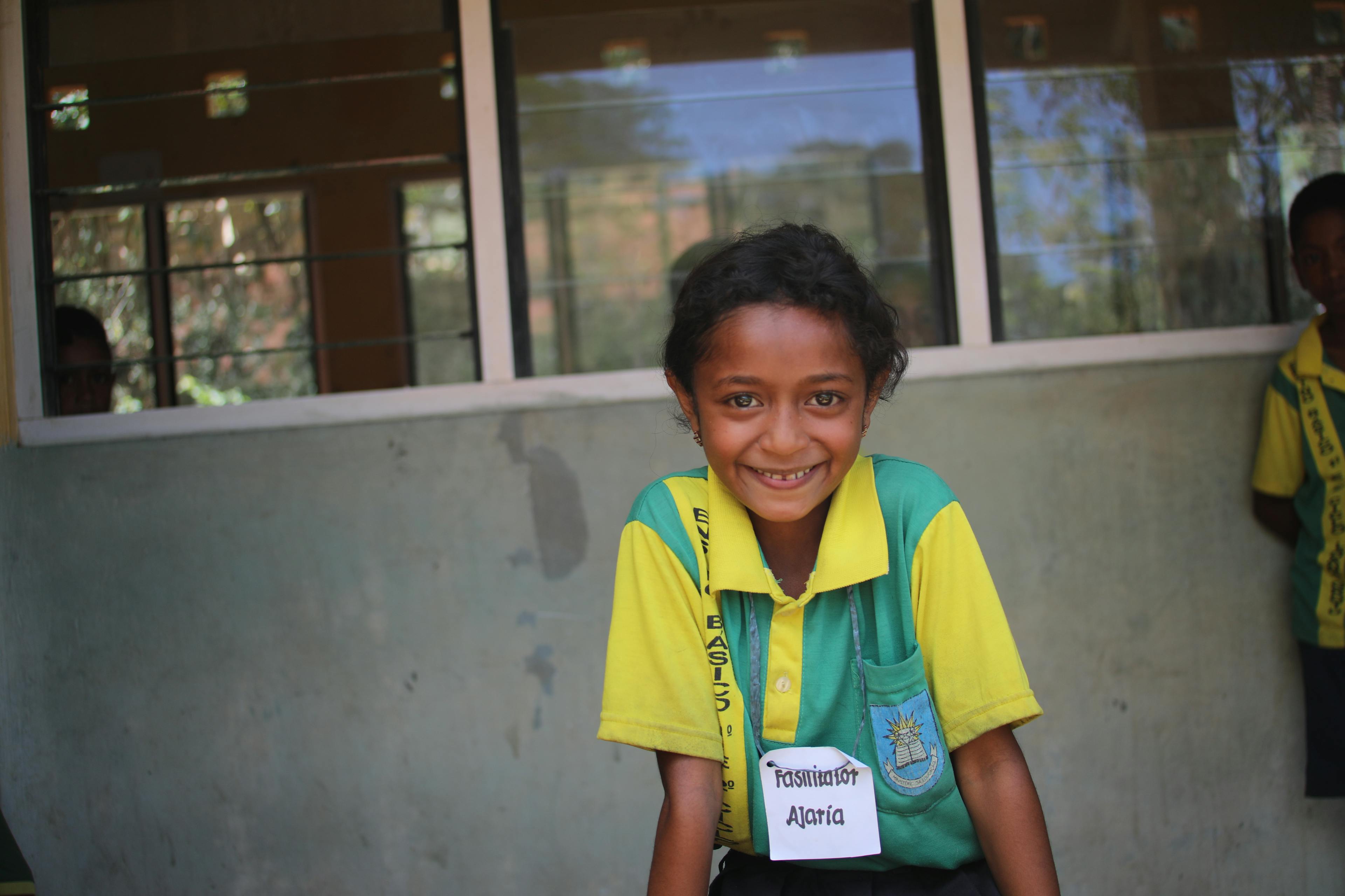 Ten-year-old Ajaria says her favourite school subject is religious education.