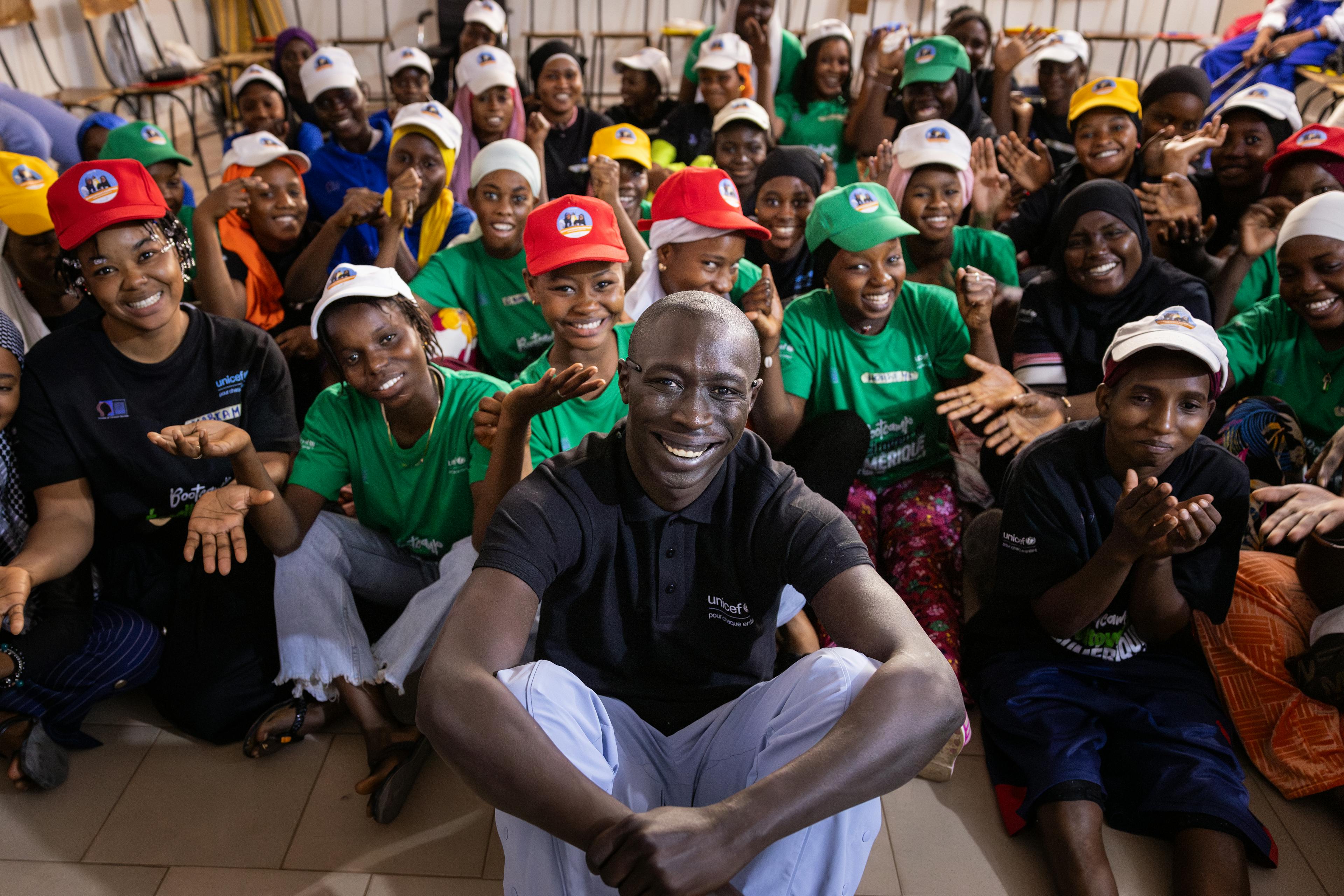 On 29 January 2025 in Kolda, Senegal, Khaby Lame joins a workshop for out-of-school girls organized as part of the ‘Salmaitou’ programme, an initiative engaging girls aged 15 to 19 in STEM (science, technology, engineering, and mathematics), innovation and leadership. 

