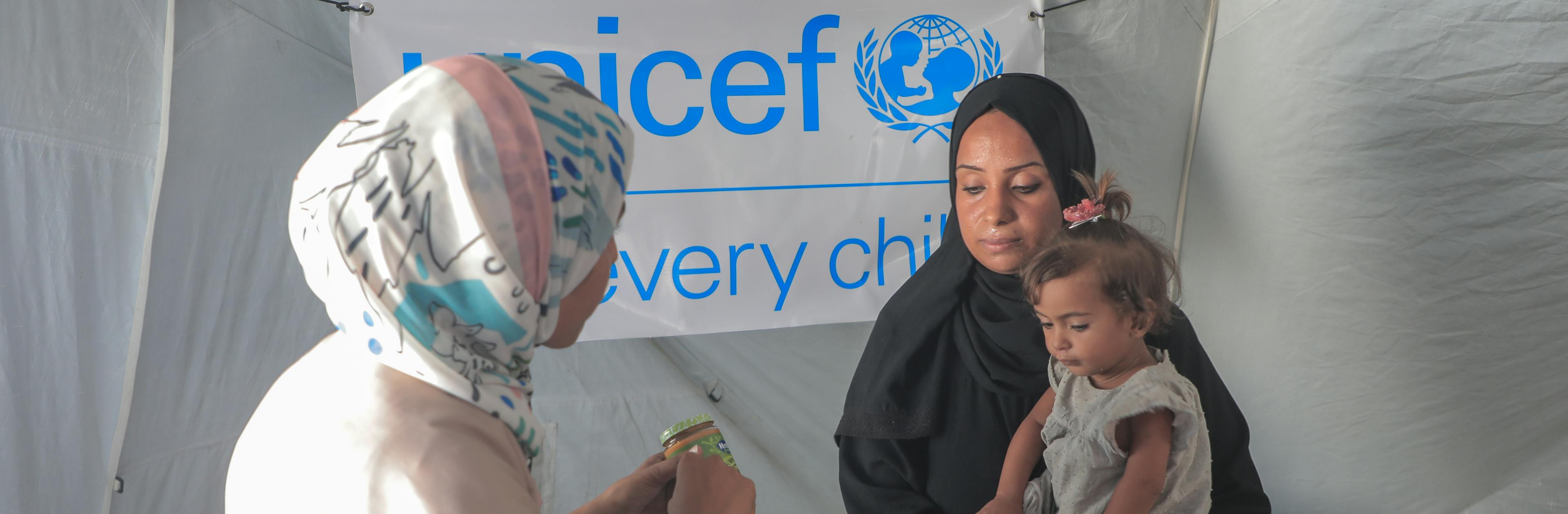 On 26 August 2025, UNICEF delivered lifesaving nutrition supplies to vulnerable children in Gaza City.

