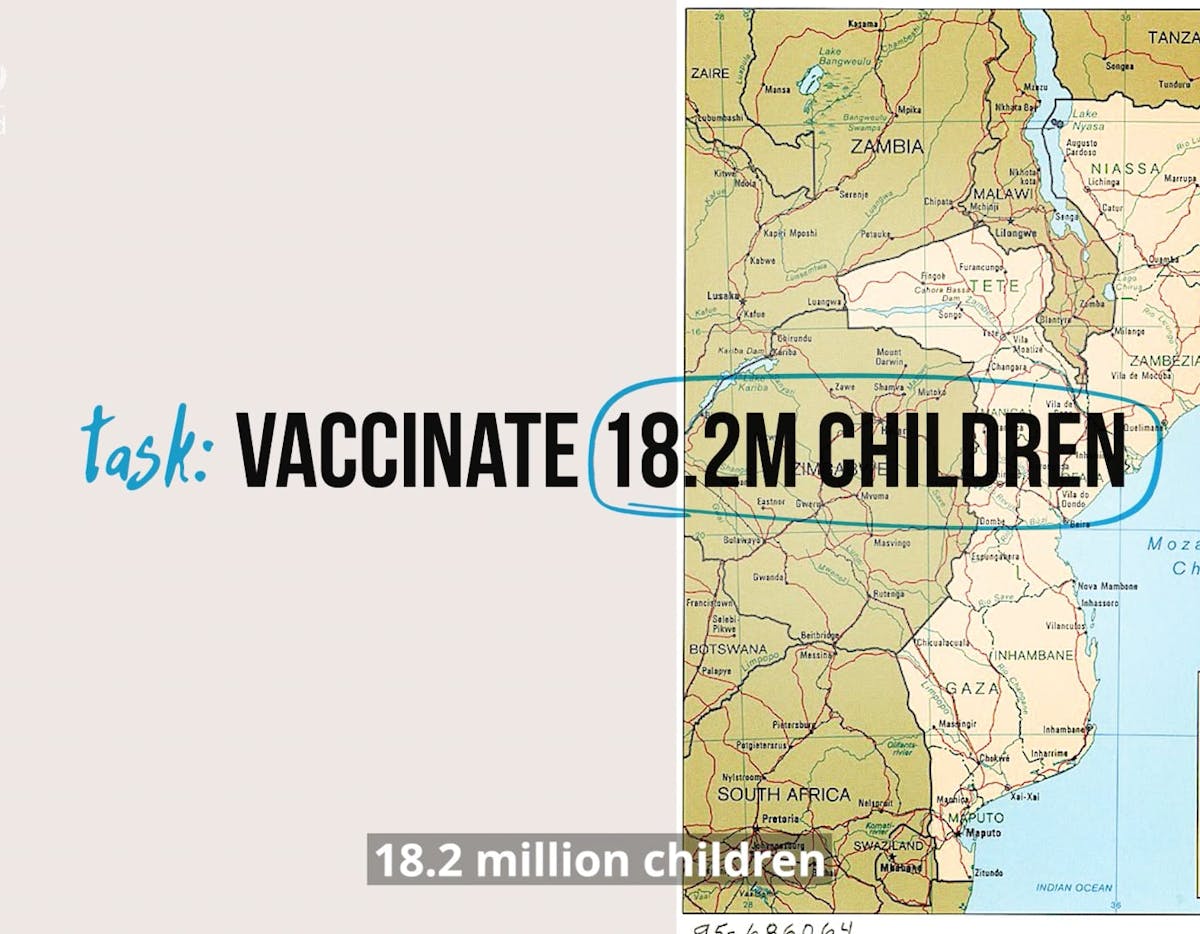Video about UNICEF-supported polio vaccination campaign in Mozambique