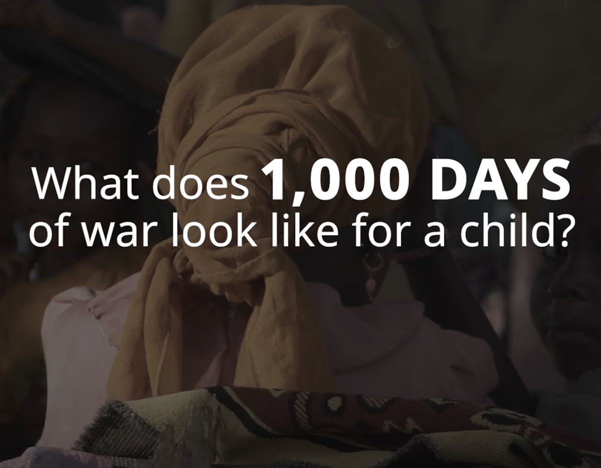 What does 1,000 days of war look like for a child?