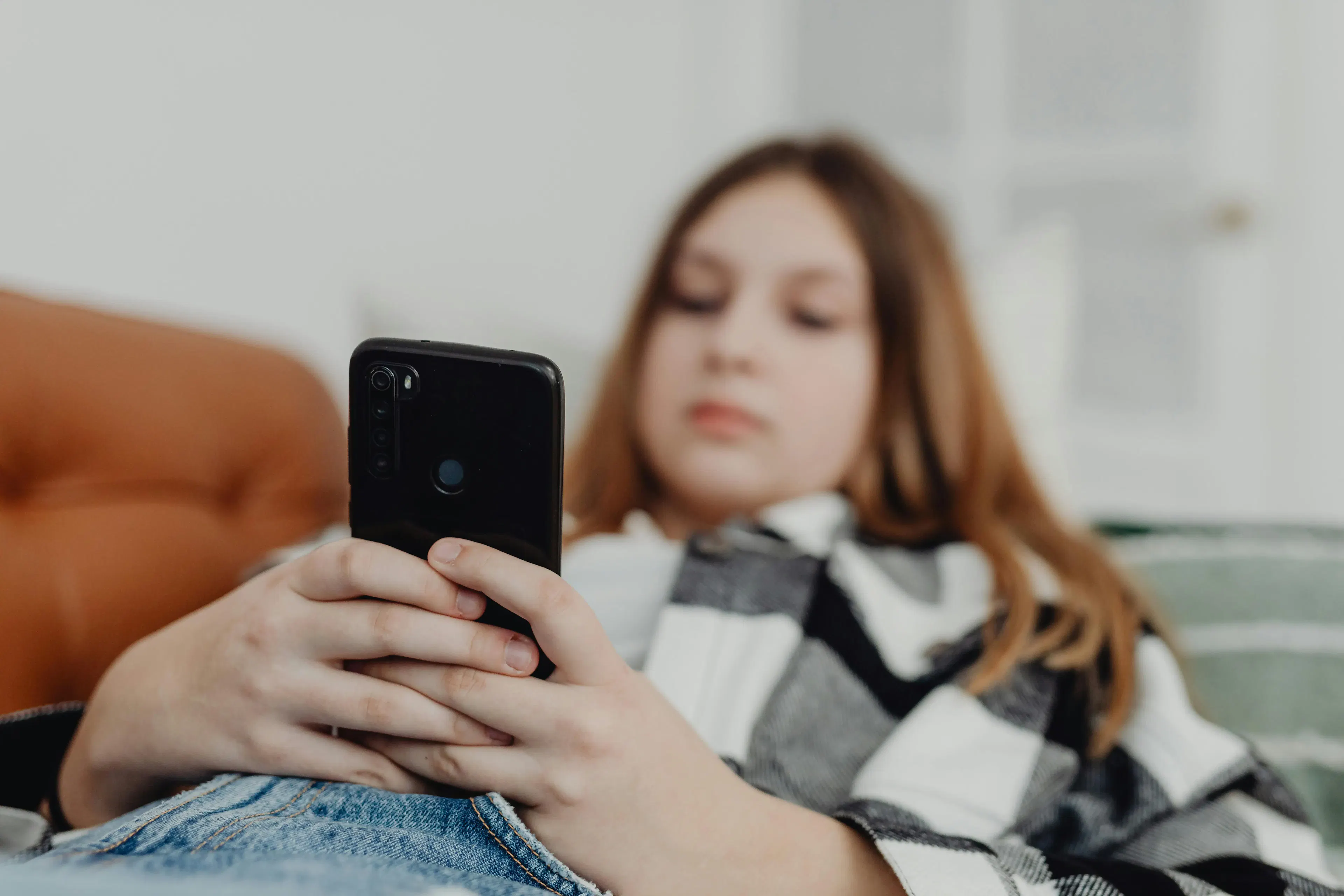 Girl on her phone