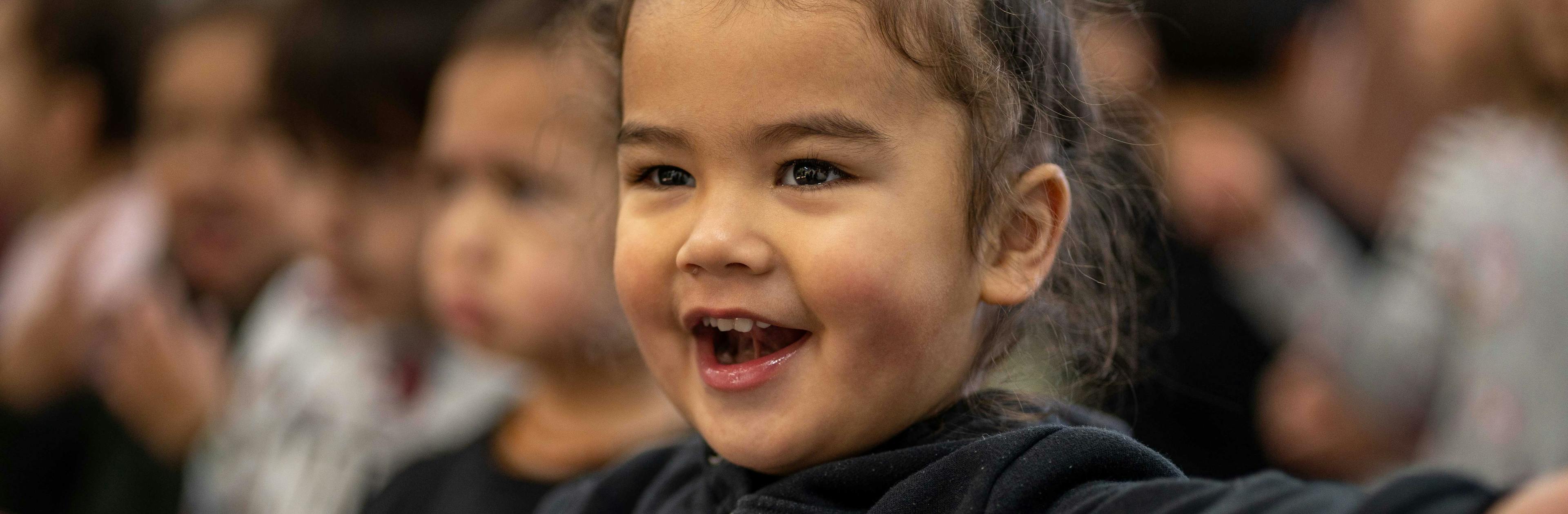 A Māori tamariki learning her rights and she's happy about them!