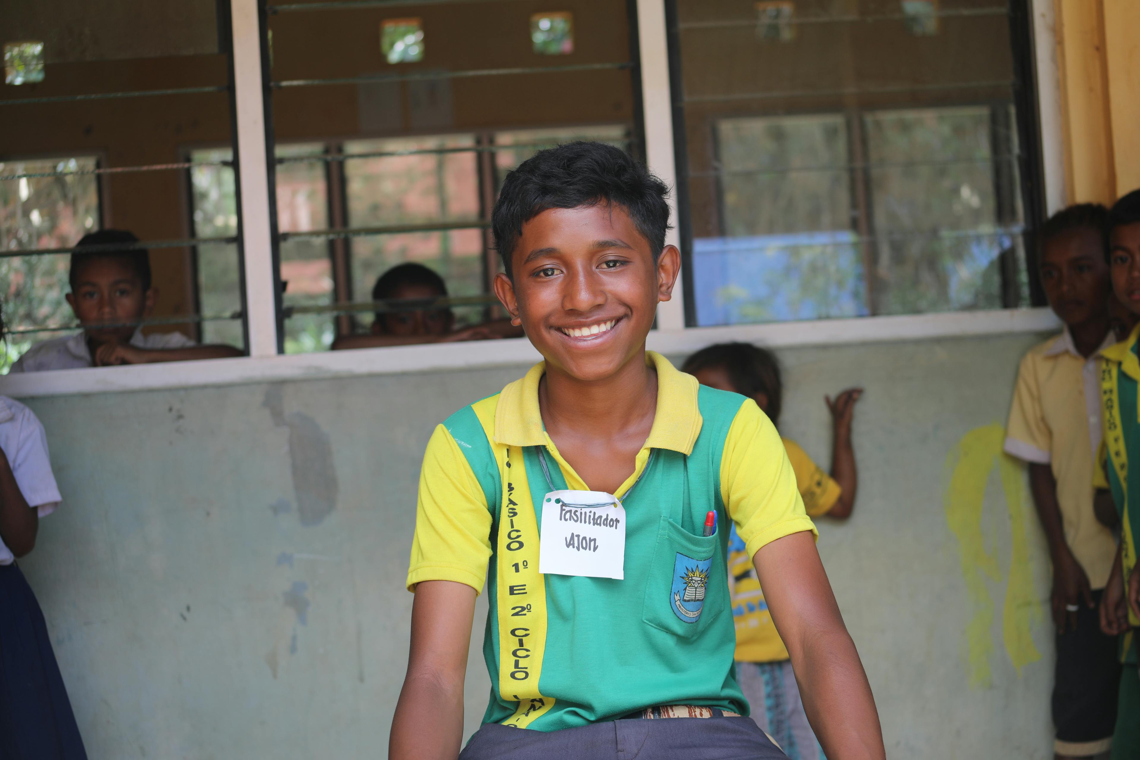 Ajon is in grade 5 and is 12 years old. His favourite school subject is science.