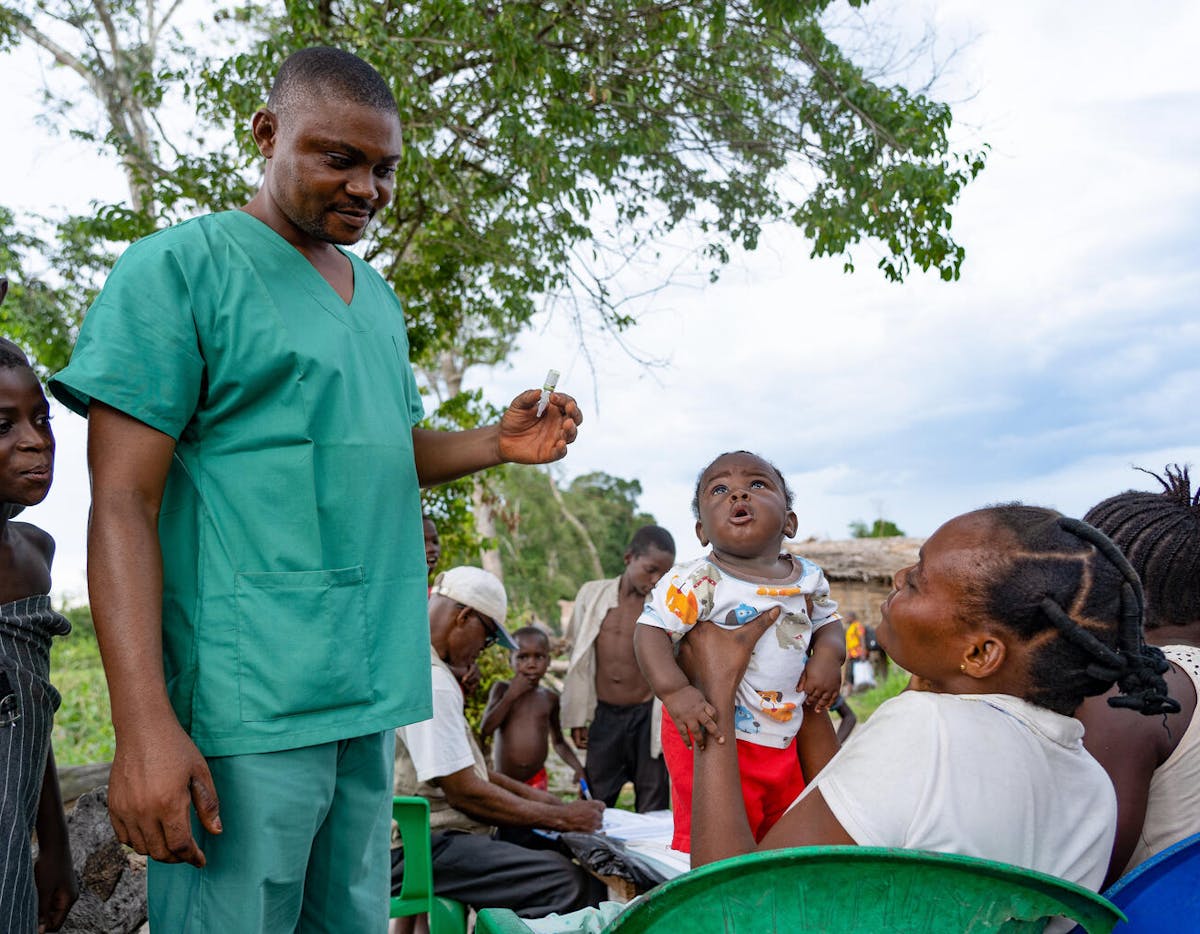 Immunisation - Travelling by canoe in Uganda to villages unreachable by road.