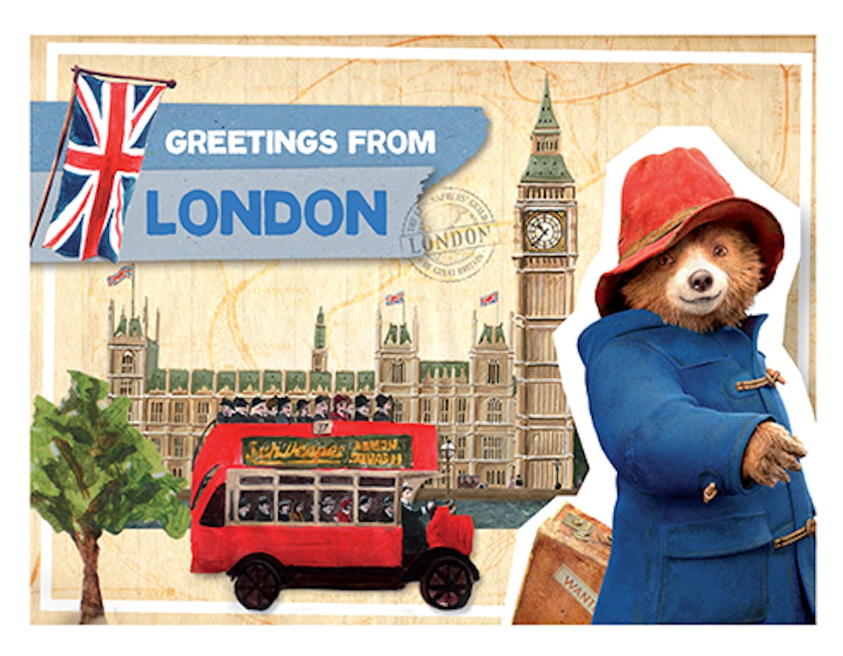You'll receive a personalised postcard from Paddington