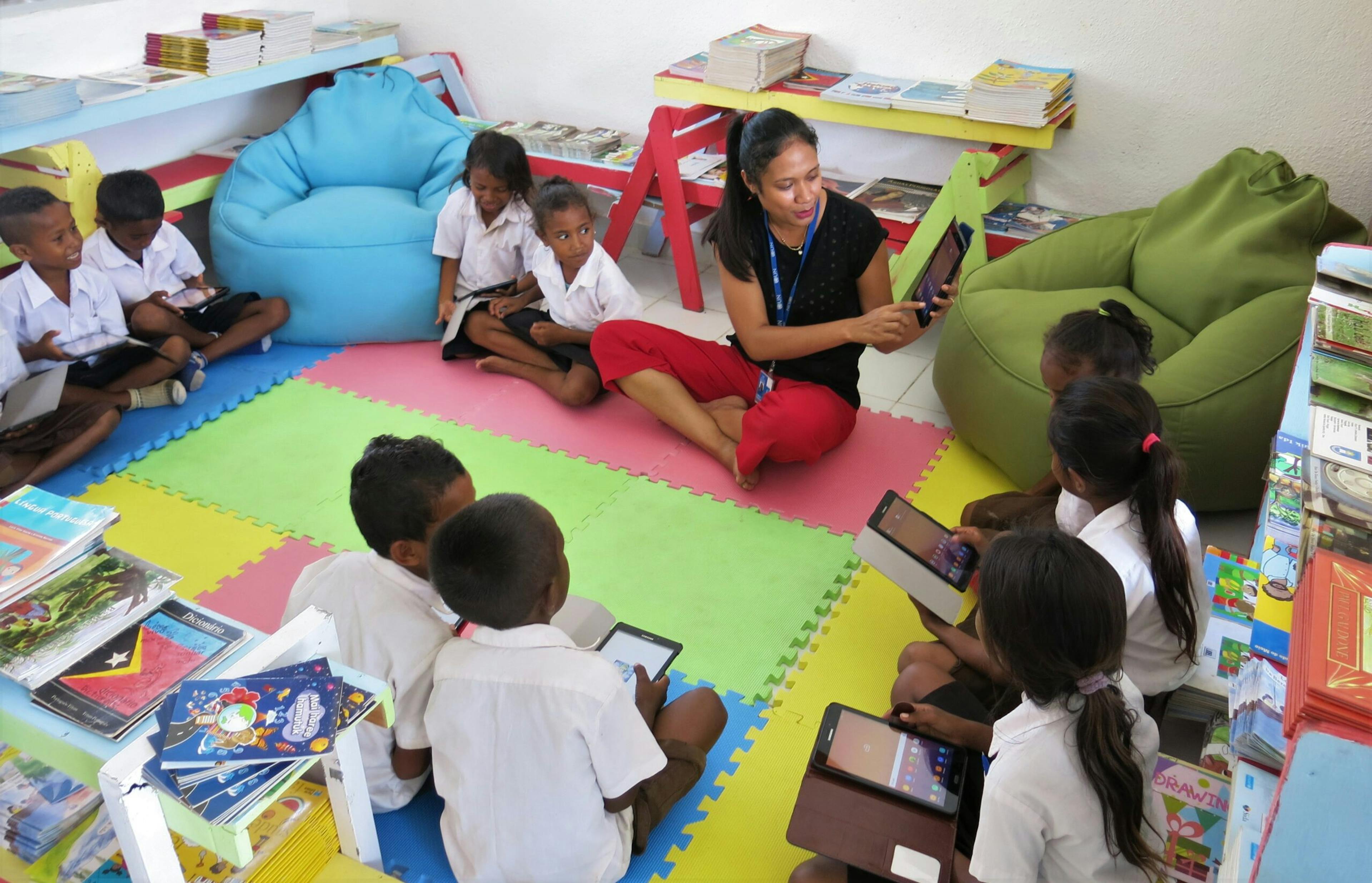 Learning passport being used in a classroom