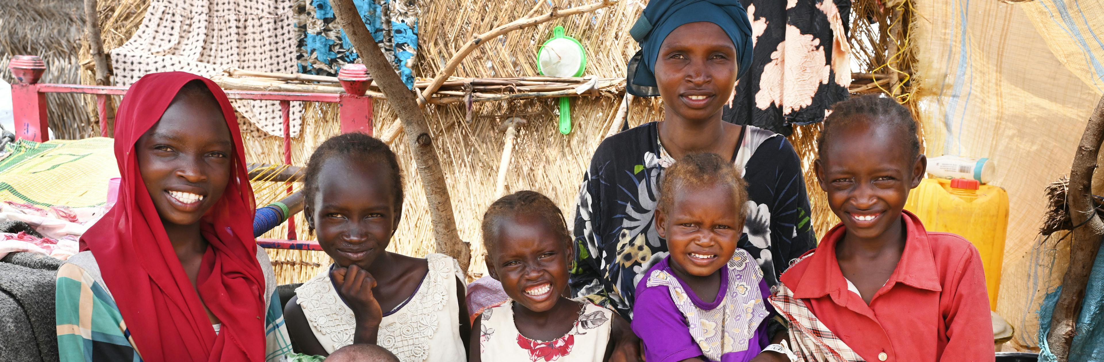 Zakiya Yaya Ibrahim, a 28 year old mother of 6 children registered today her youngest, at the refugee site of Adré, in the East of Chad, close to the border of Sudan.