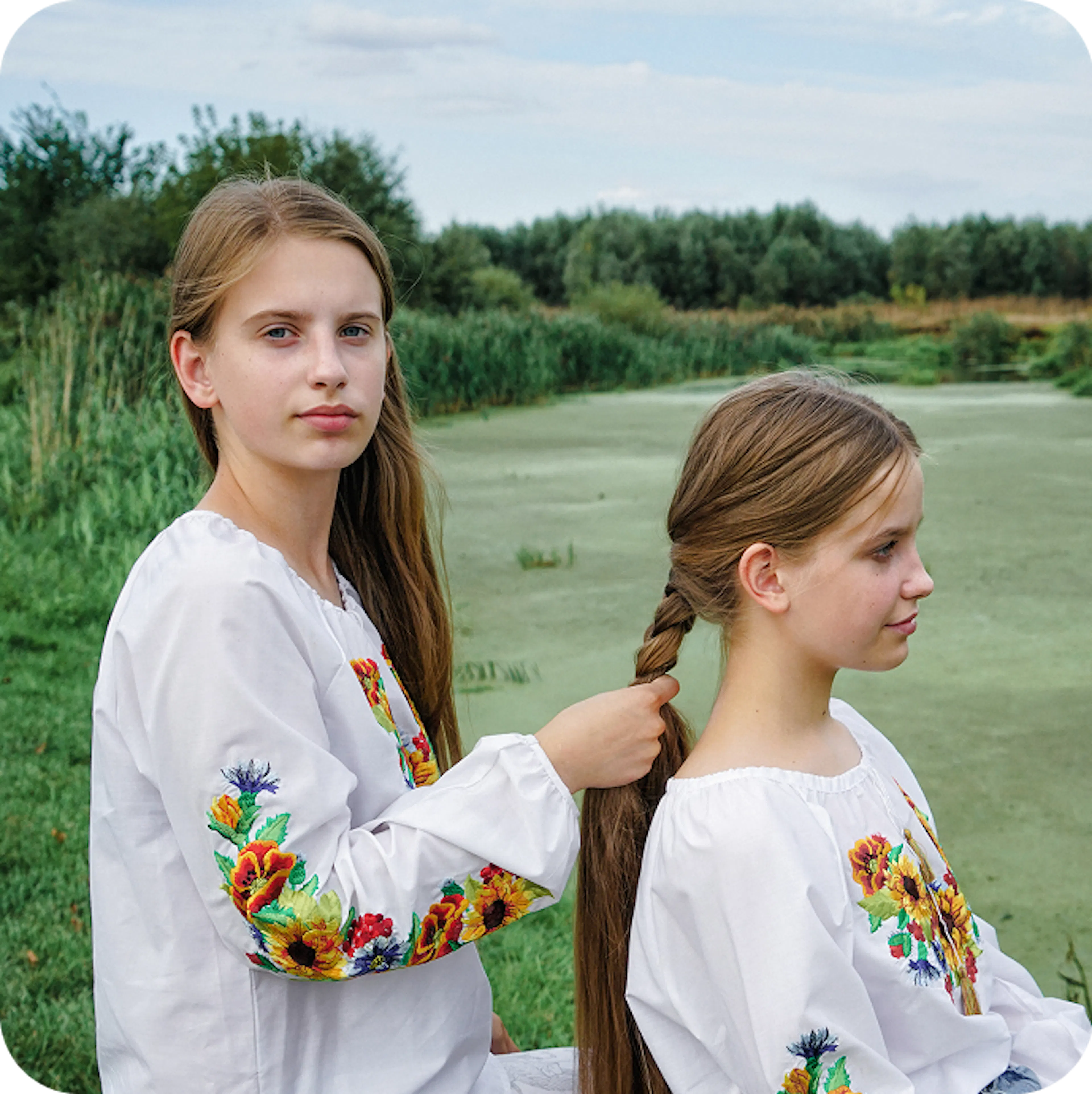 Girls playing