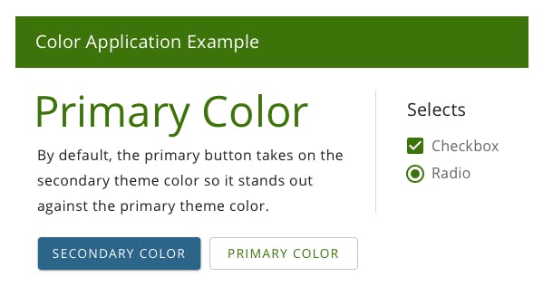 Web Color Application Example