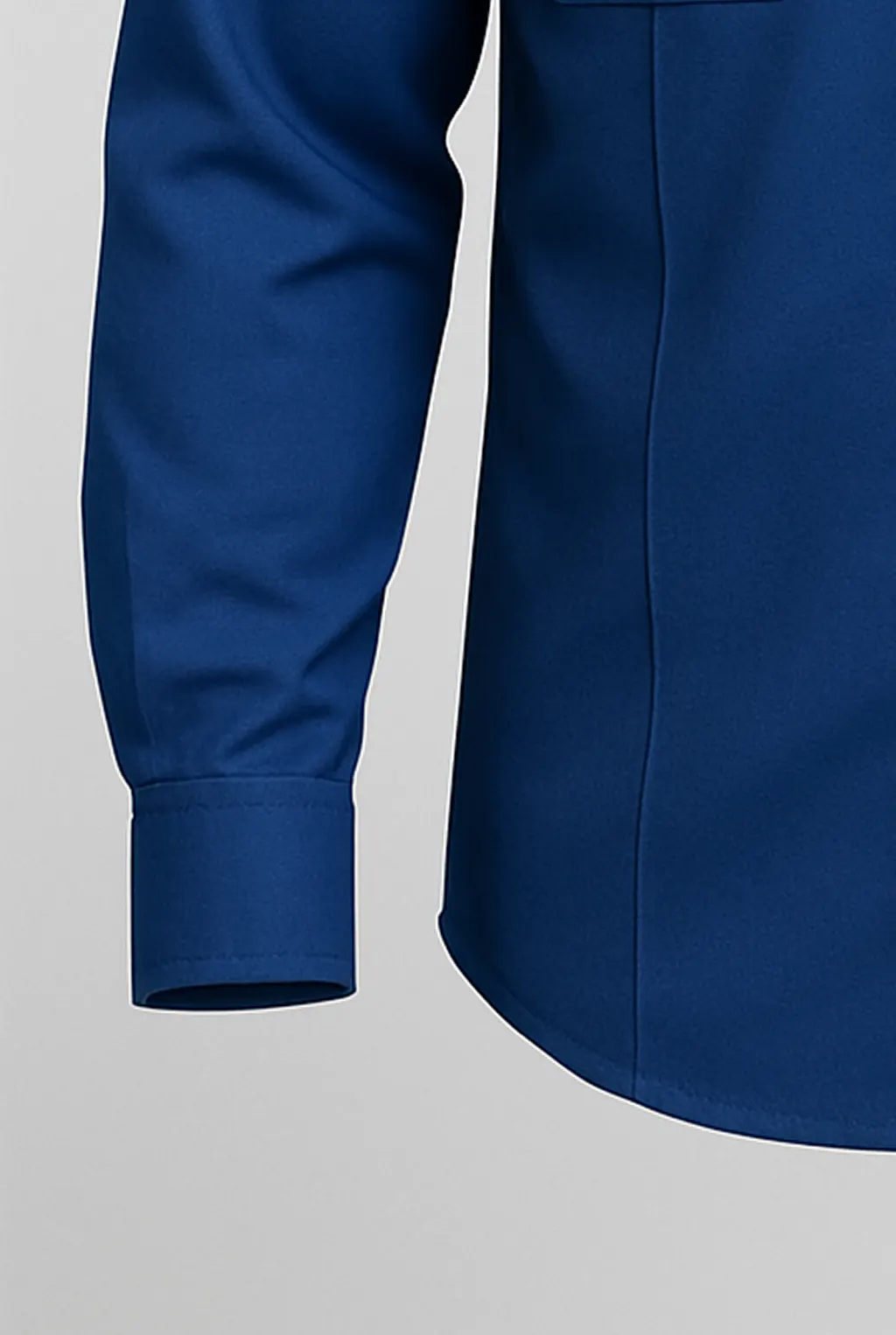 Plain Blue Security Shirt_cuff