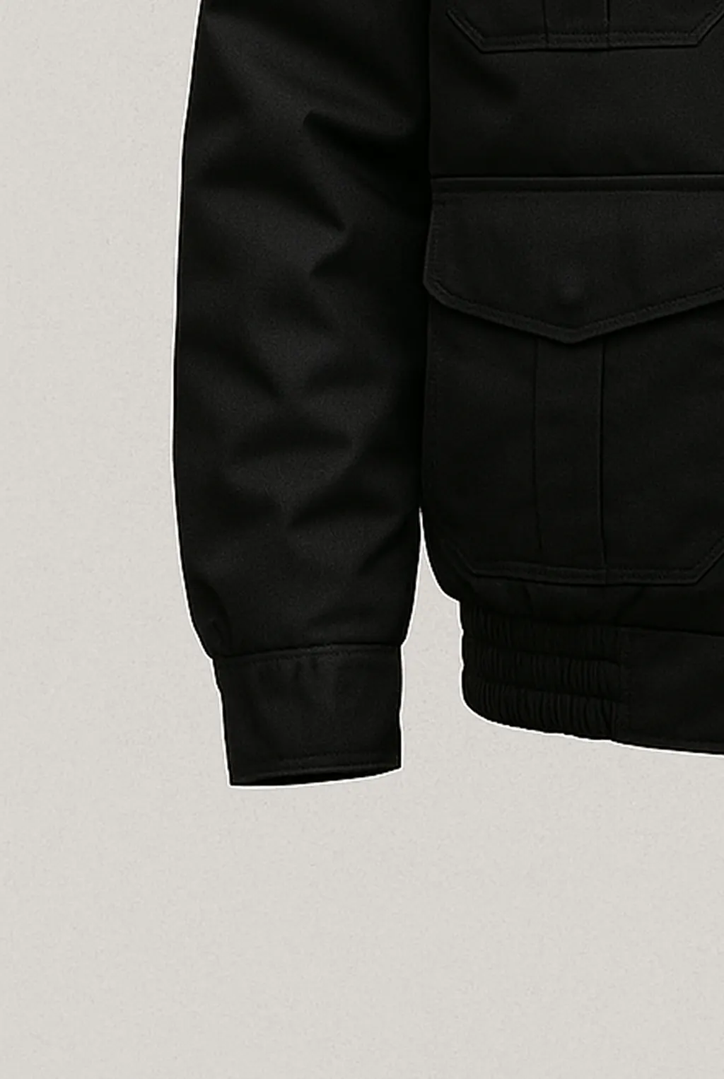 Plain Dark Security Jacket_cuff