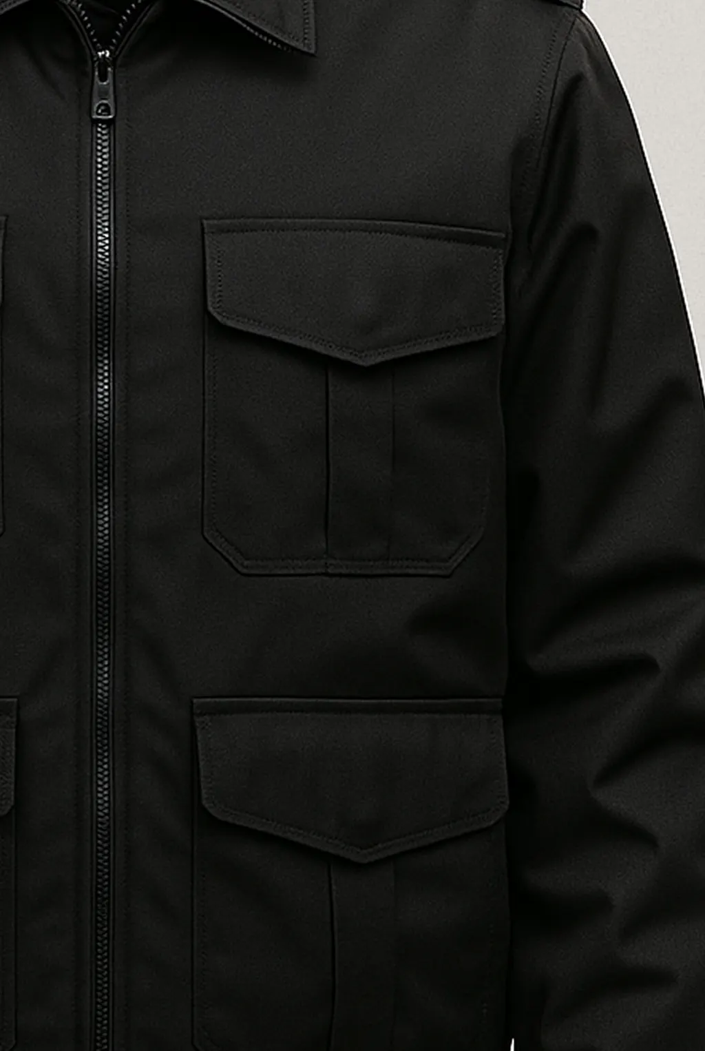 Plain Dark Security Jacket_pockets