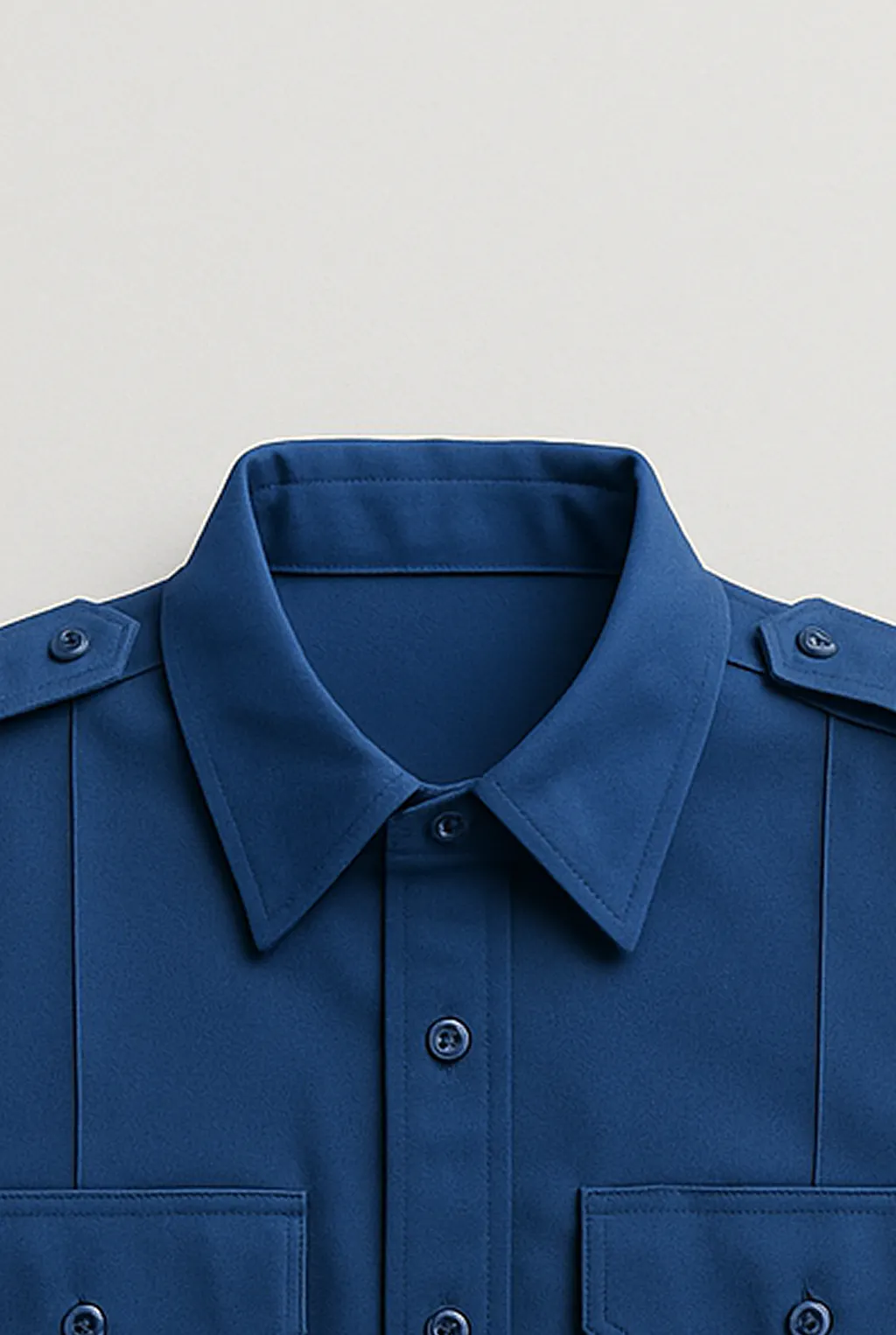 Blue Security Shirt_collar