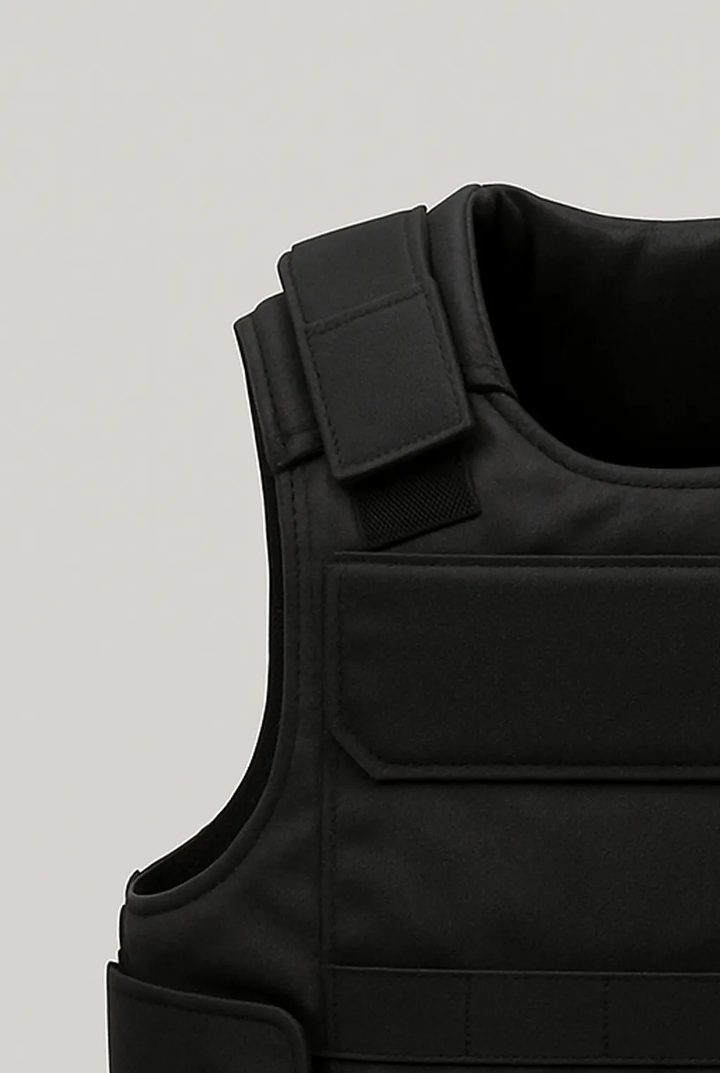 Plain Bulletproof Vest_velcro strap
