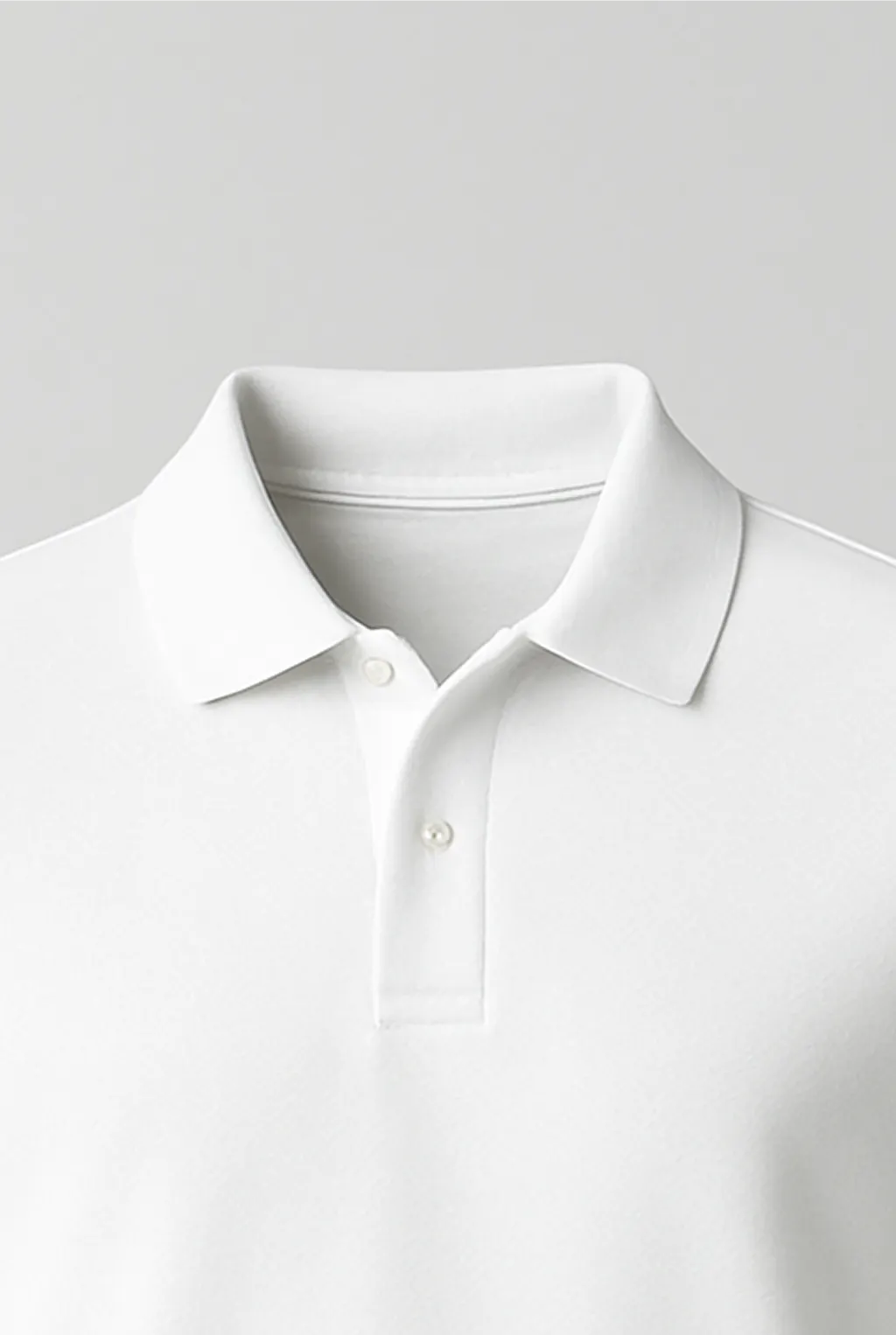 Plain White Polo_collar