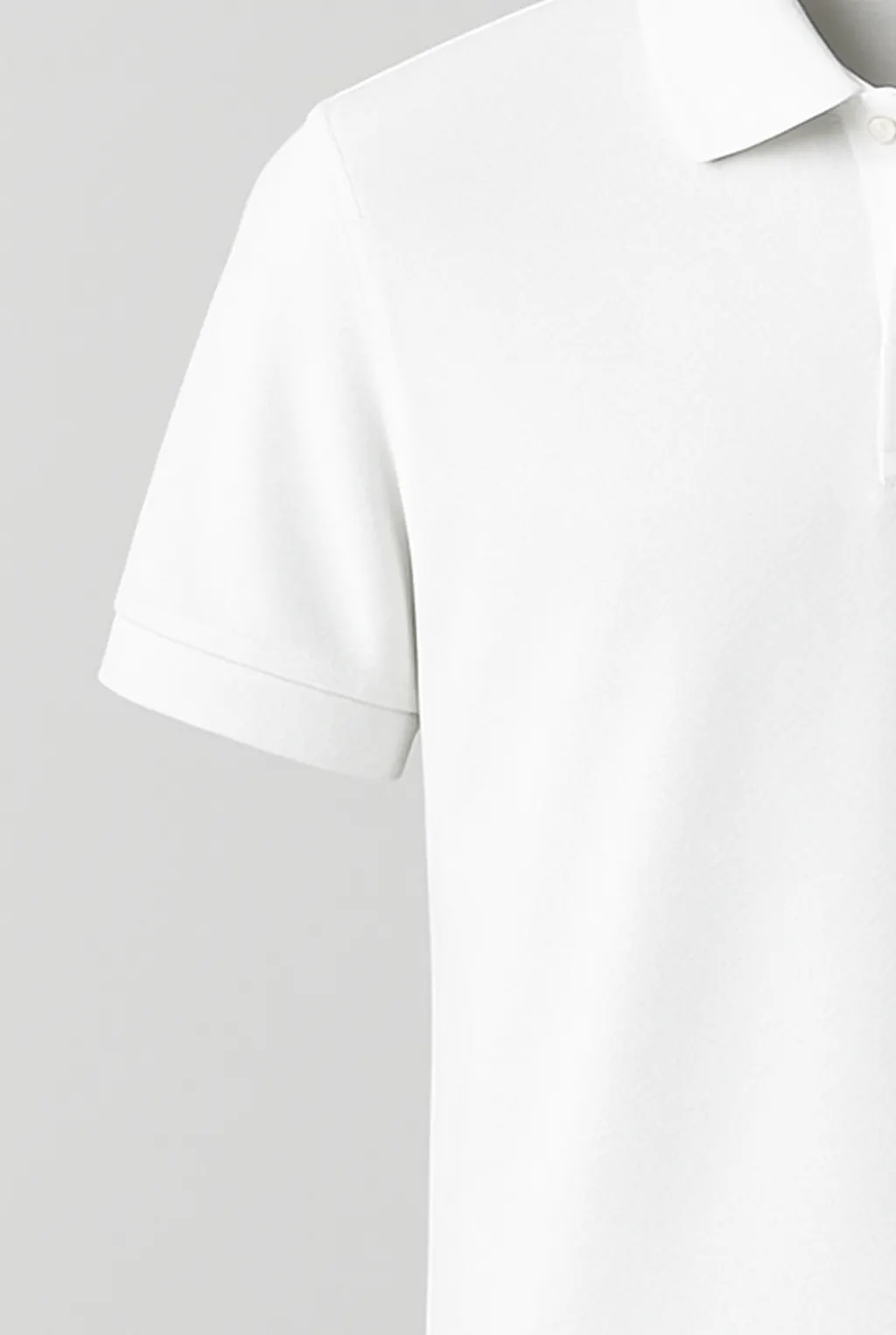 Plain White Polo_cuffs