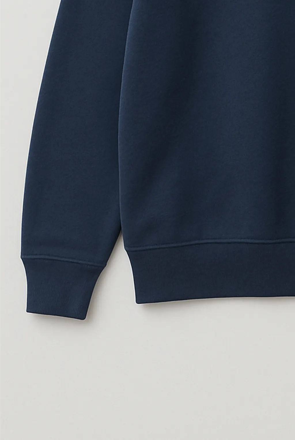 Navy Youth Crew Sweatshirt_cuff