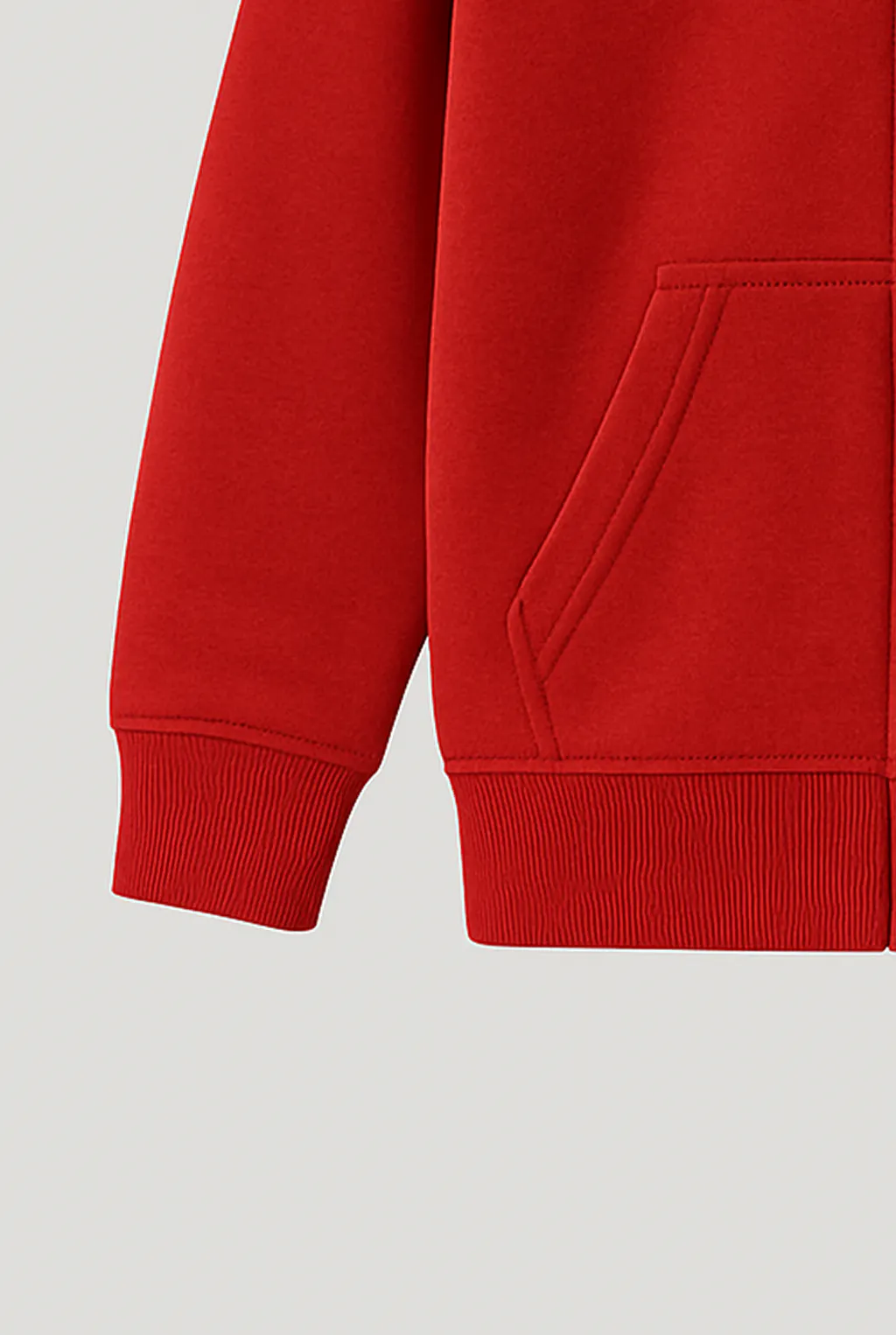 Red Youth Cardigan_cuff
